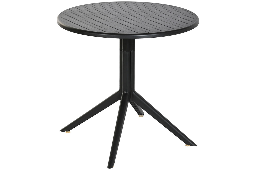MESA METAL PP 80X80X75 RECICLADO NEGRO - Imagen 2
