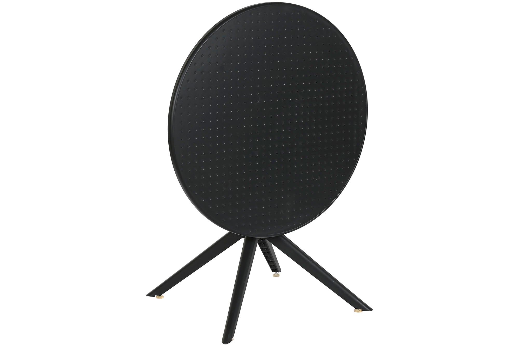 MESA METAL PP 80X80X75 RECICLADO NEGRO - Imagen 3