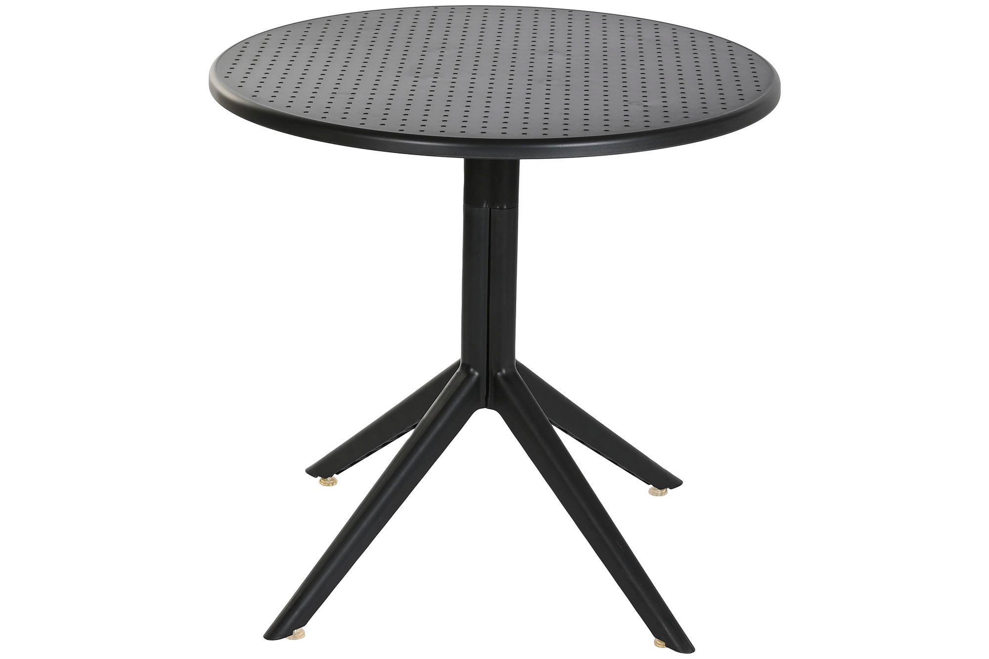 MESA METAL PP 80X80X75 RECICLADO NEGRO - Imagen 1