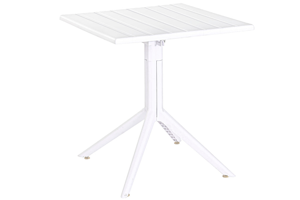 MESA METAL PP 70X70X75 RECICLADO BLANCO - Imagen 2