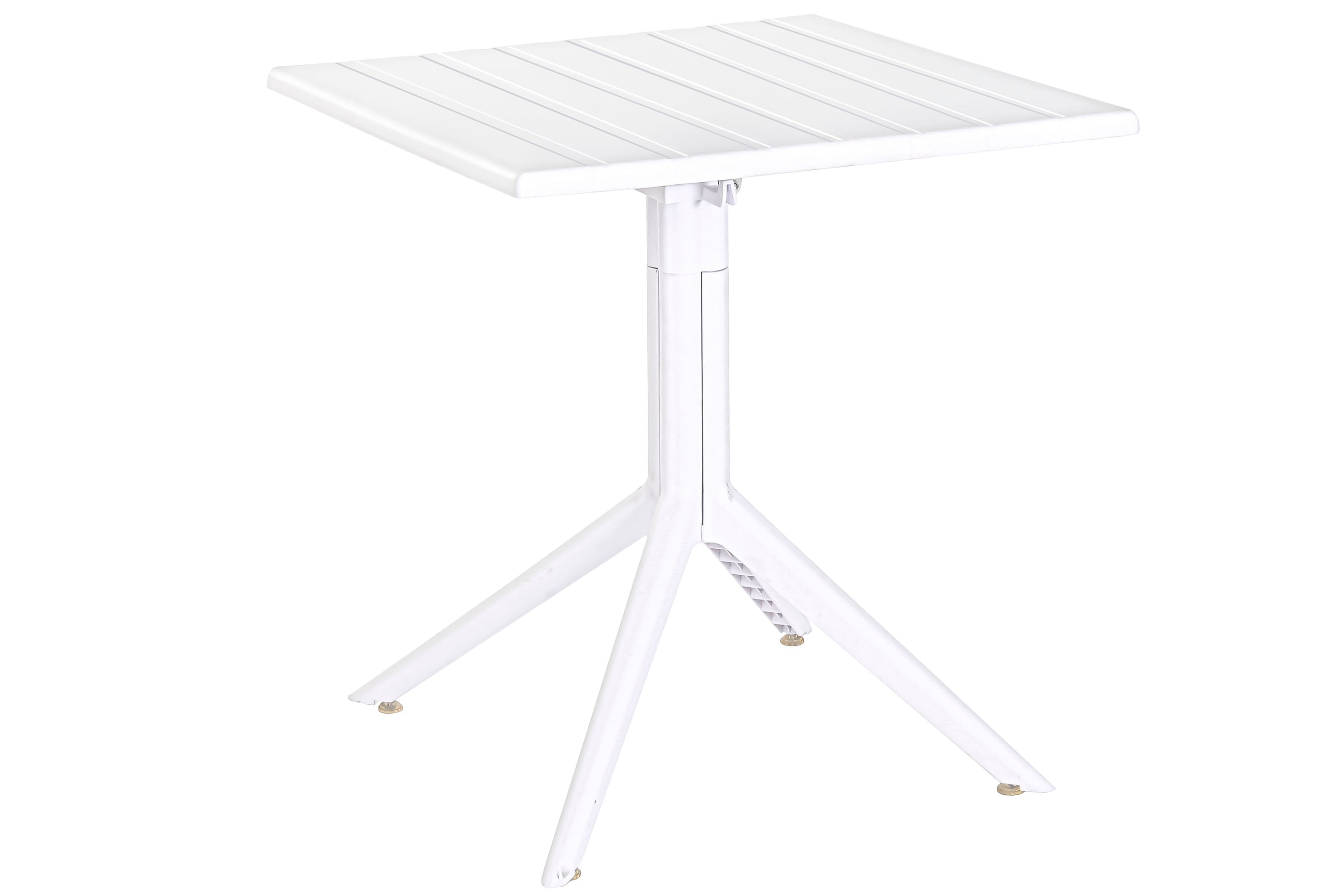 MESA METAL PP 70X70X75 RECICLADO BLANCO - Imagen 2