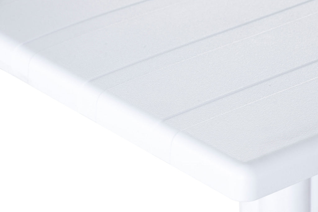 MESA METAL PP 70X70X75 RECICLADO BLANCO - Imagen 6