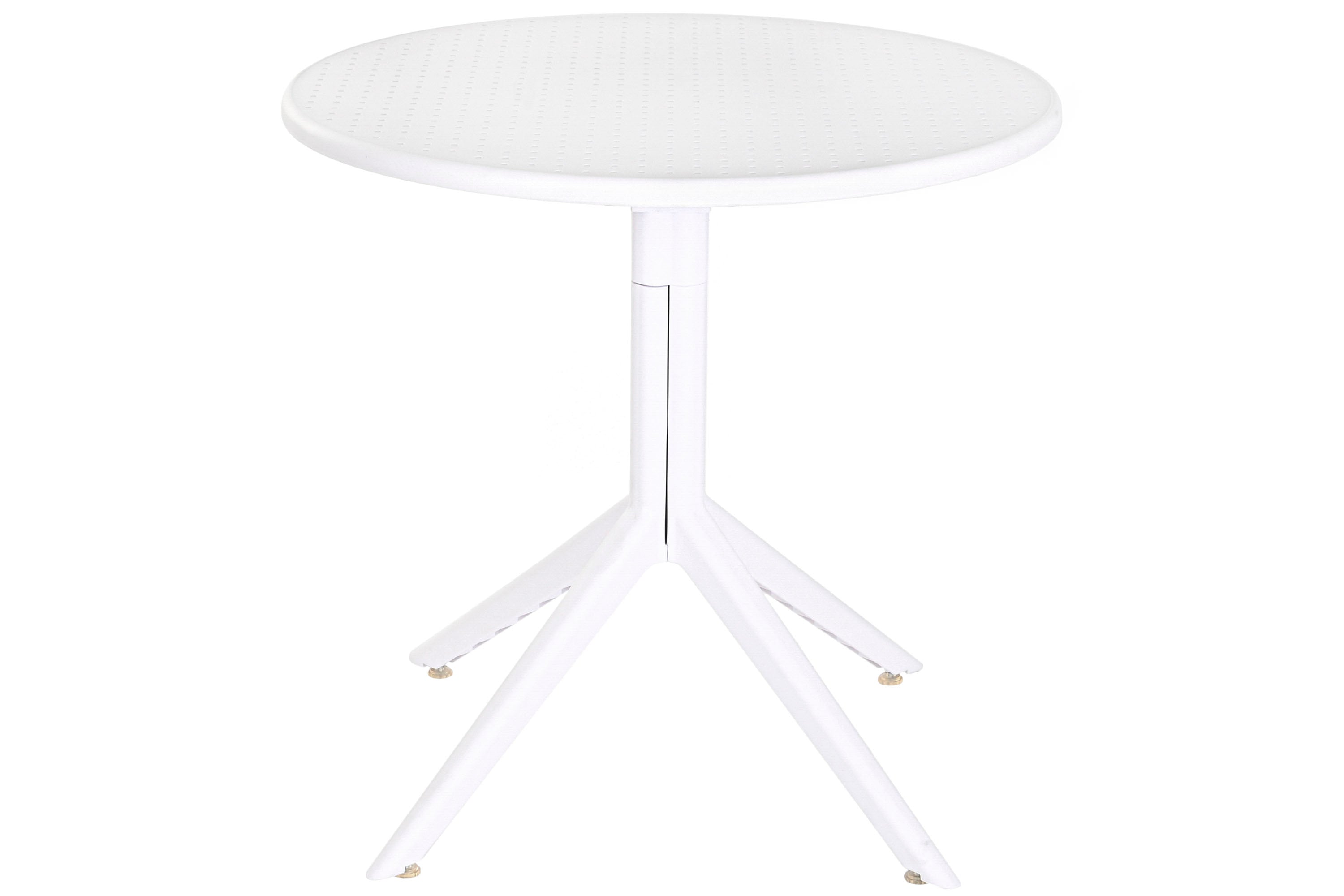 MESA METAL PP 80X80X75 RECICLADO BLANCO - Imagen 2