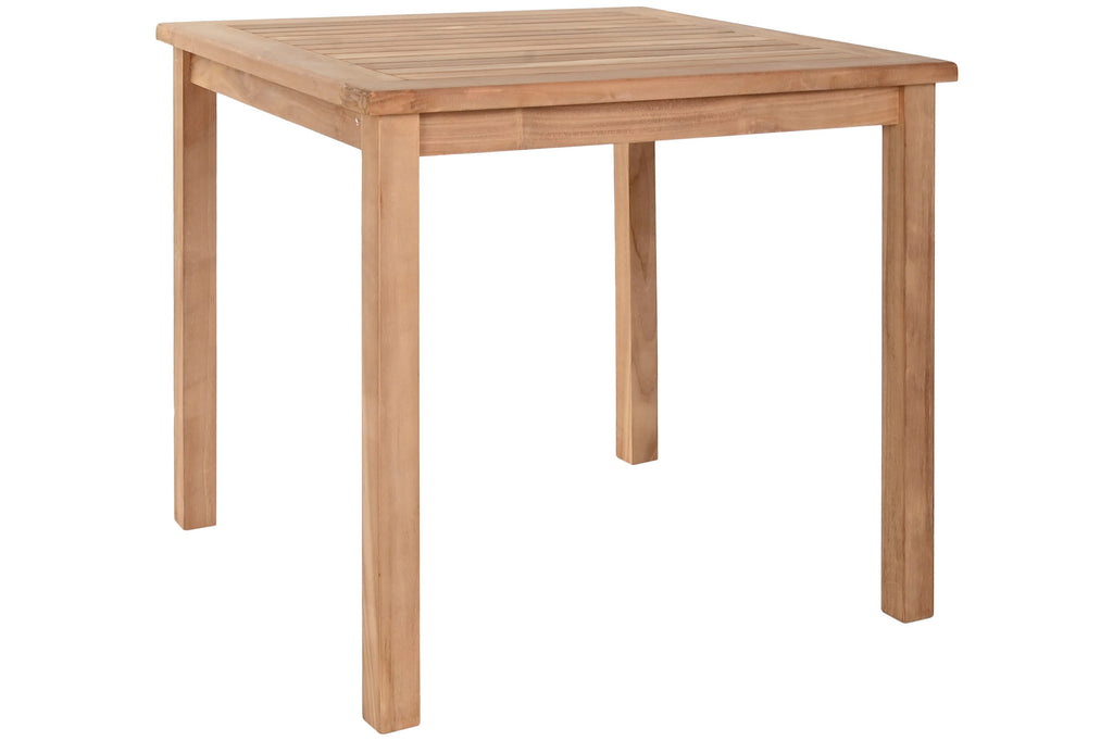 MESA COMEDOR TECA 80X80X77 4 COMENSALES NATURAL - Imagen 2