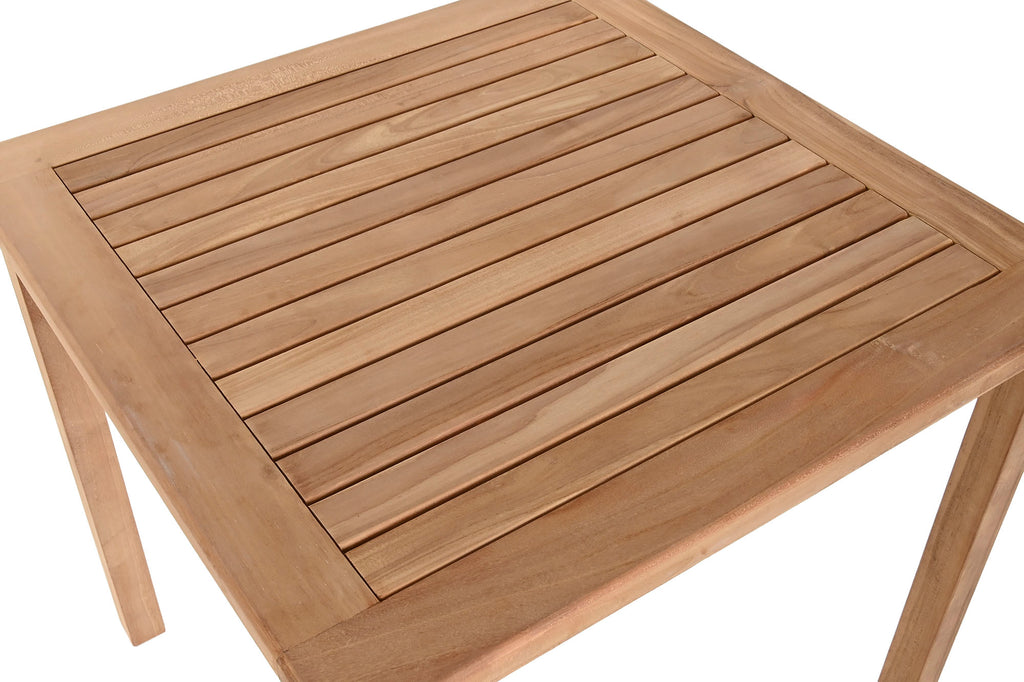 MESA COMEDOR TECA 80X80X77 4 COMENSALES NATURAL - Imagen 3