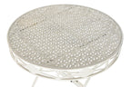 MESA COMEDOR METAL 70X70X73 BLANCO - Imagen 2