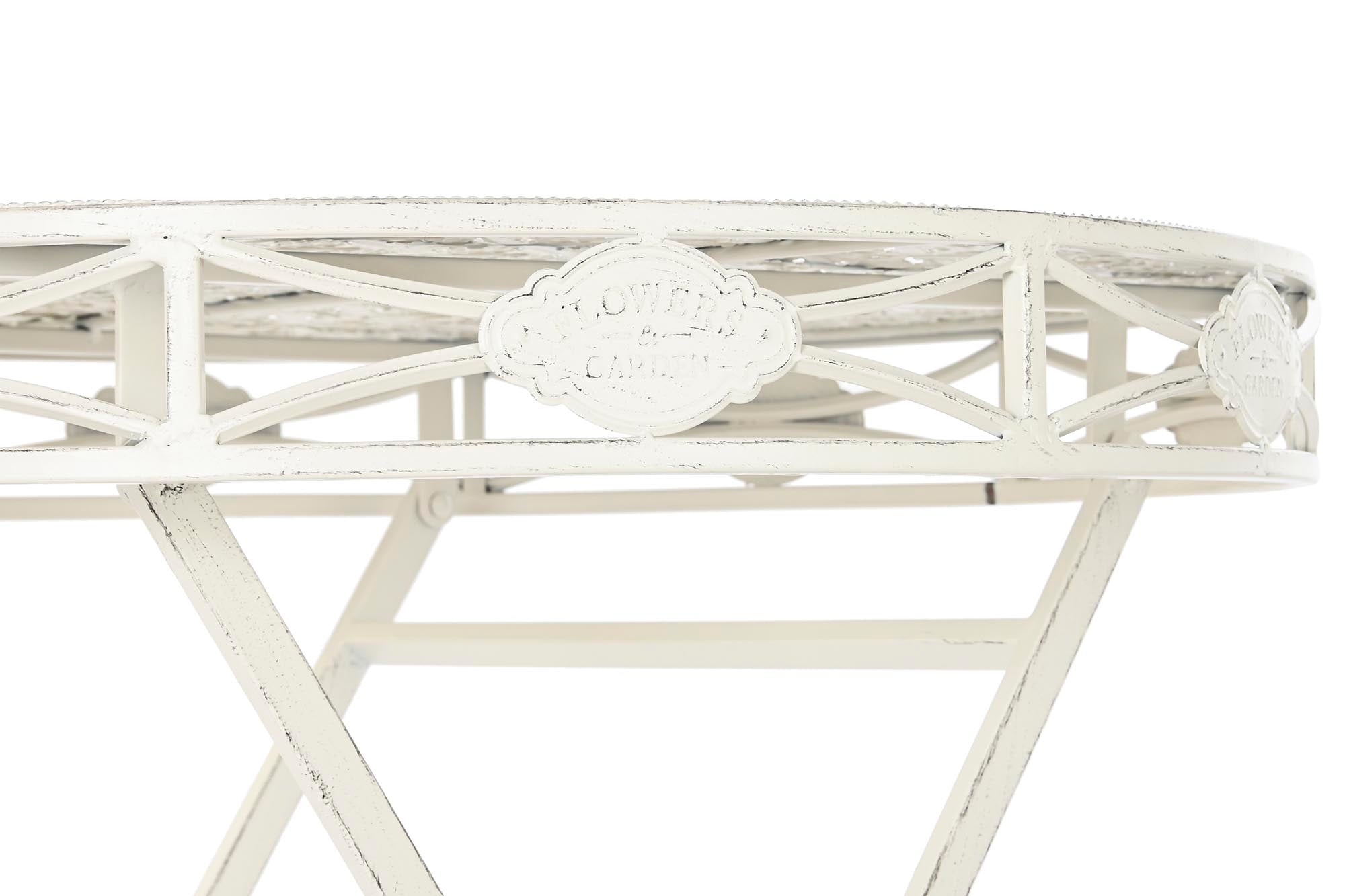 MESA COMEDOR METAL 70X70X73 BLANCO - Imagen 4