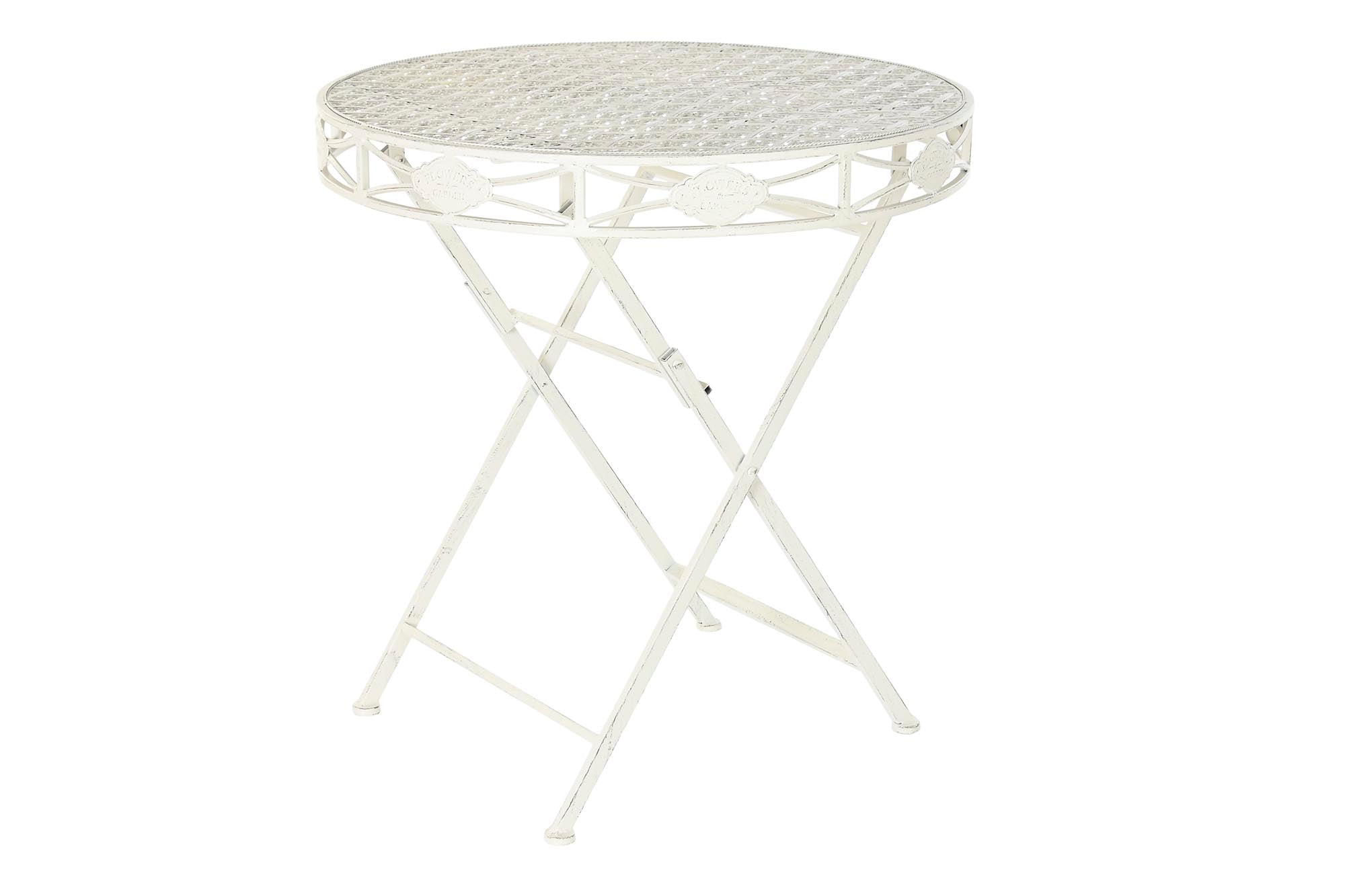 MESA COMEDOR METAL 70X70X73 BLANCO - Imagen 1