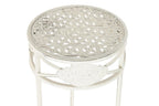 MESITA AUXILIAR SET 3 METAL 30,5X30,5X70 BLANCO - Imagen 2