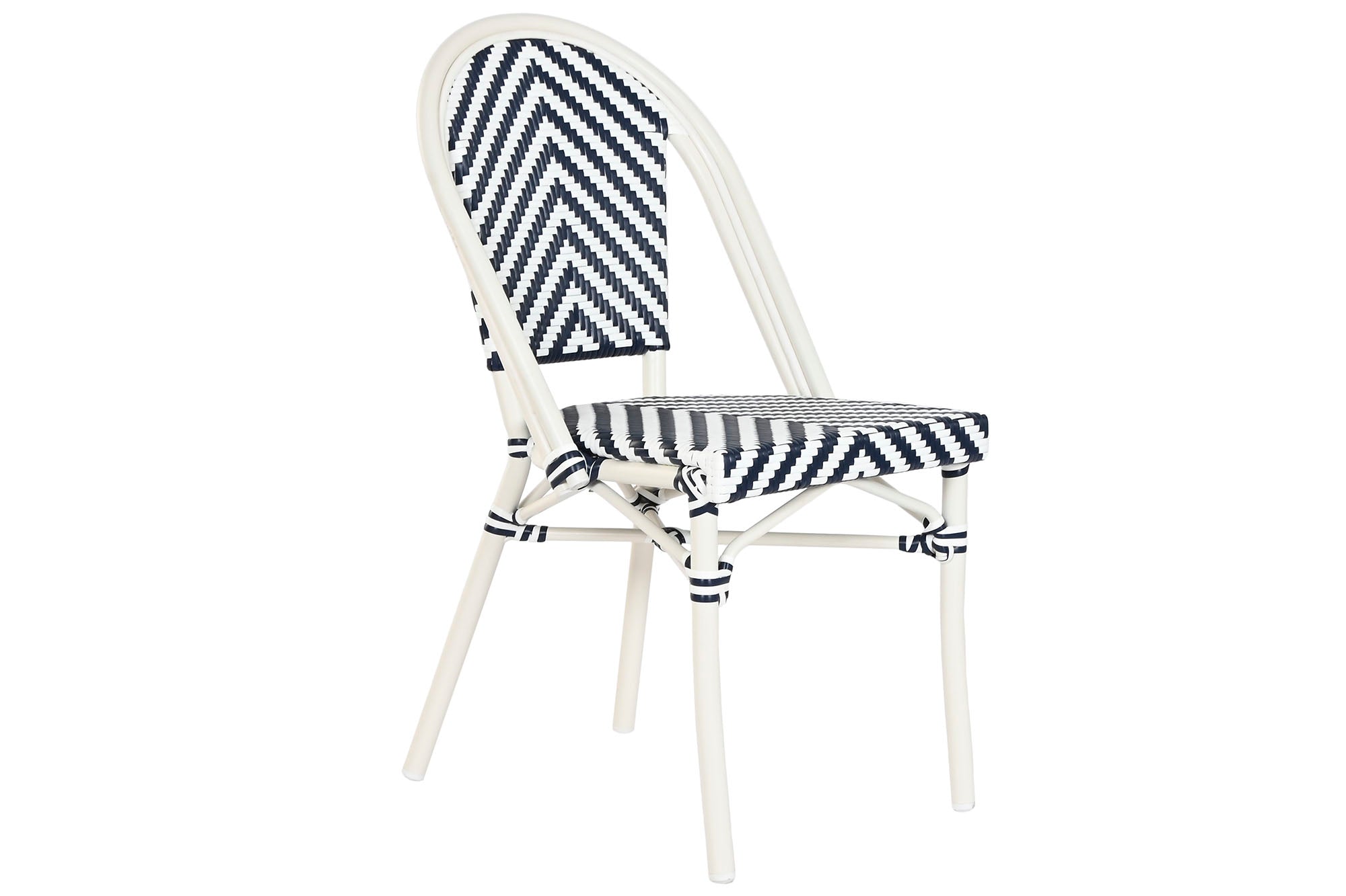 SILLA ALUMINIO RATAN SINTETICO 47X58X88 AZUL - Imagen 1