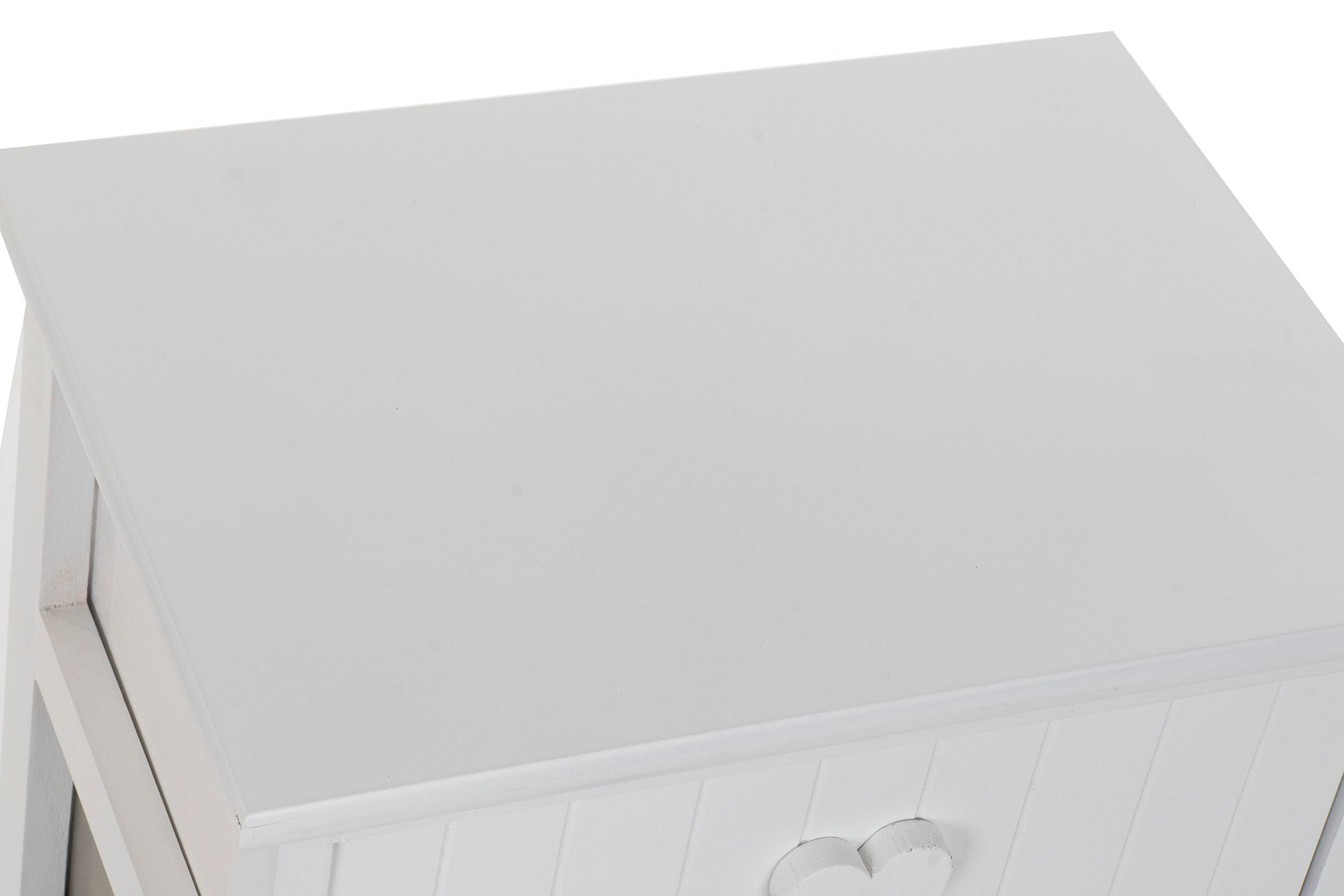 CAJONERA PAULOWNIA 40X29X58 CORAZON BLANCO - Imagen 2