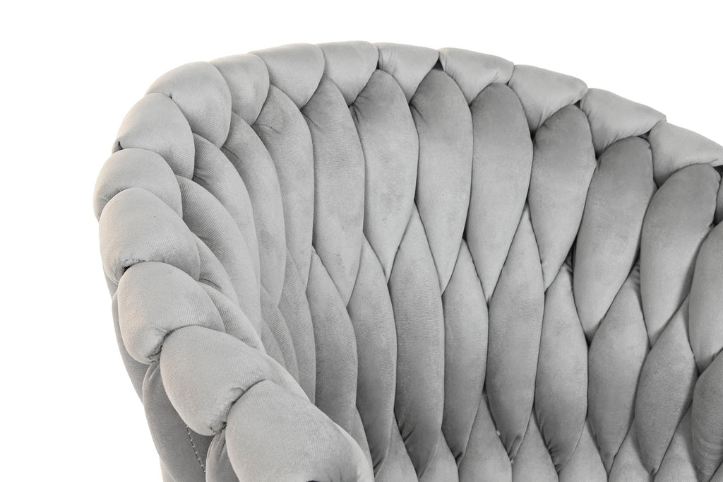 SILLA POLIESTER METAL 66X60X84 GRIS - Imagen 5