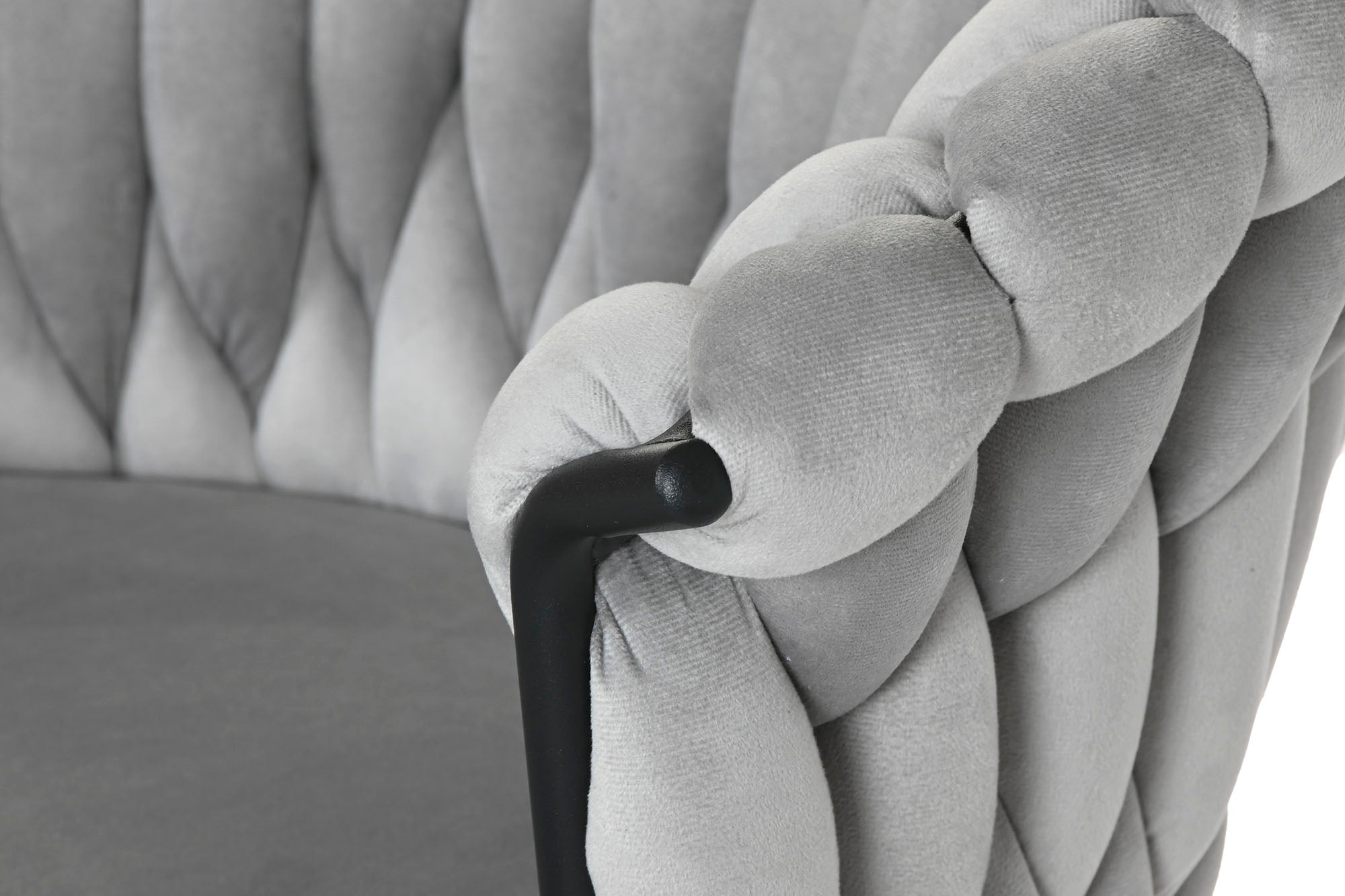 SILLA POLIESTER METAL 66X60X84 GRIS - Imagen 6