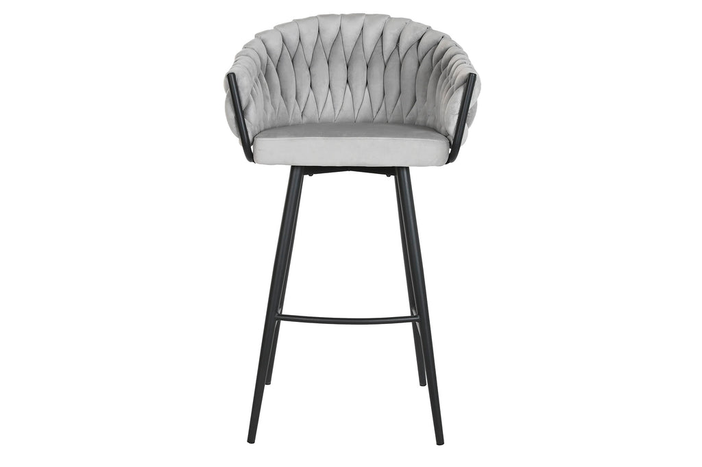 TABURETE POLIESTER METAL 58X53X101 GRIS - Imagen 2