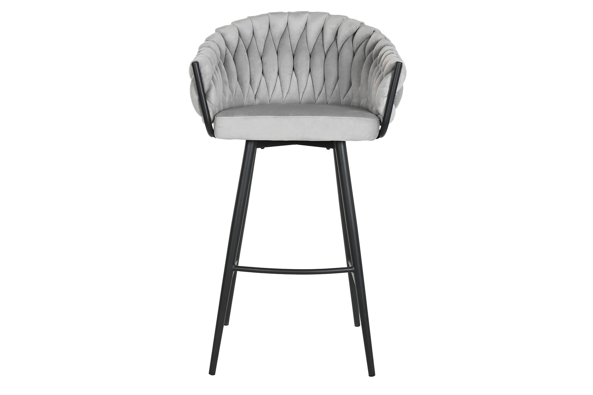 TABURETE POLIESTER METAL 58X53X101 GRIS - Imagen 2