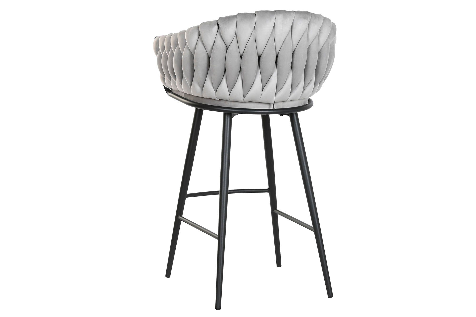 TABURETE POLIESTER METAL 58X53X101 GRIS - Imagen 3