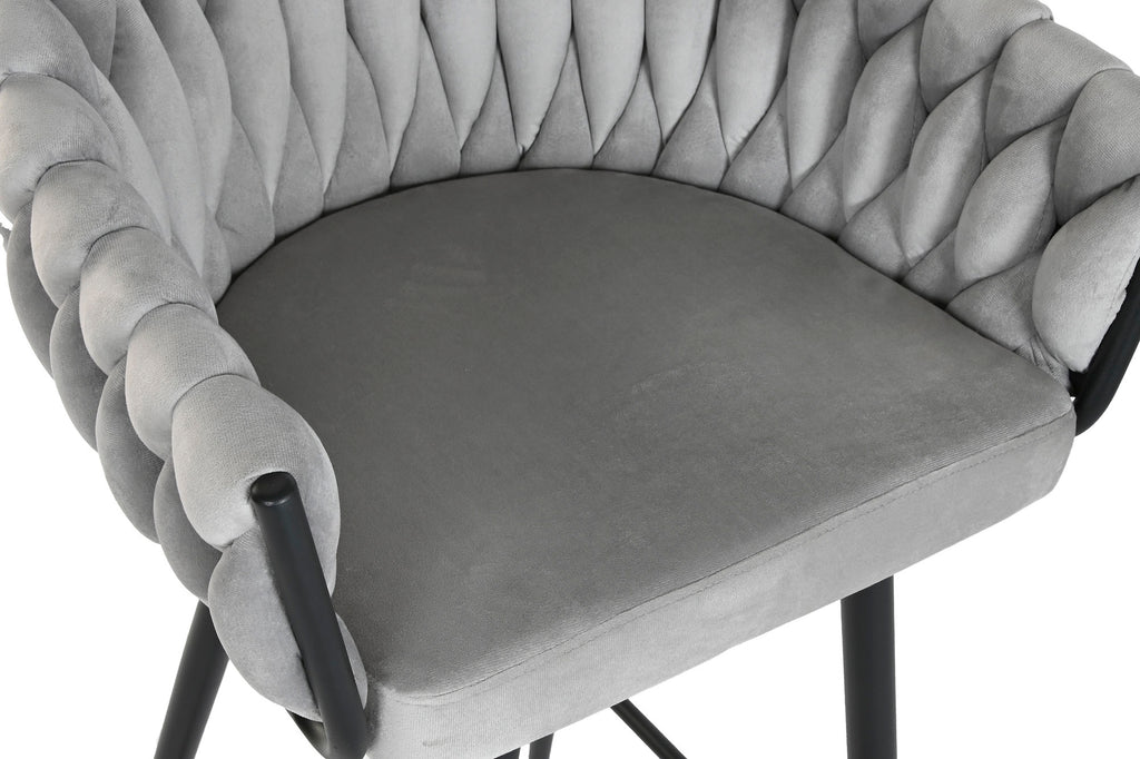 TABURETE POLIESTER METAL 58X53X101 GRIS - Imagen 4