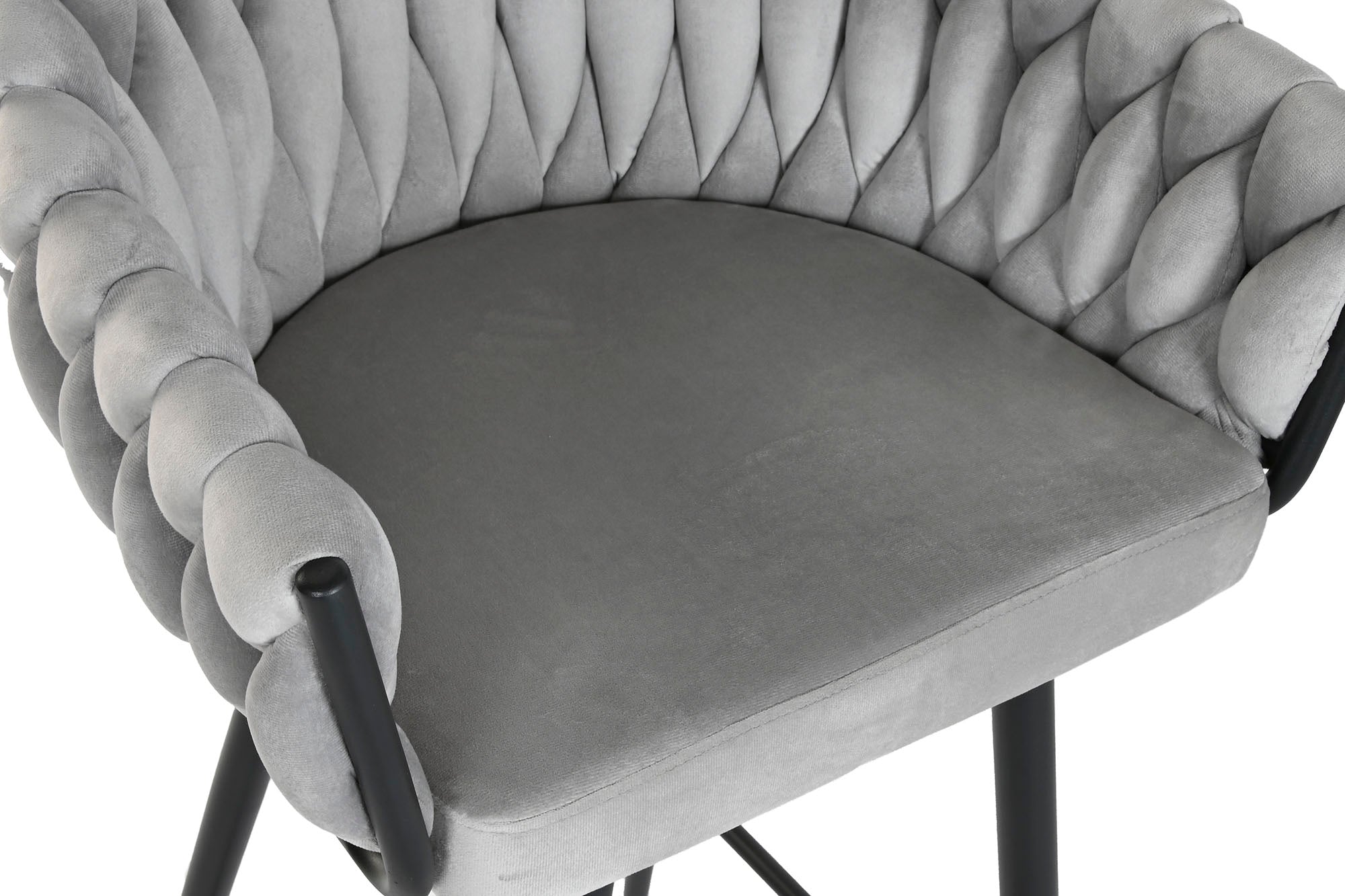 TABURETE POLIESTER METAL 58X53X101 GRIS - Imagen 4