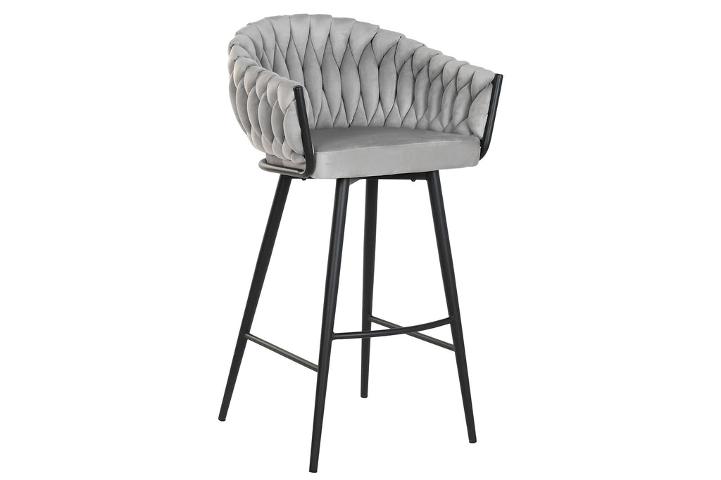 TABURETE POLIESTER METAL 58X53X101 GRIS - Imagen 1