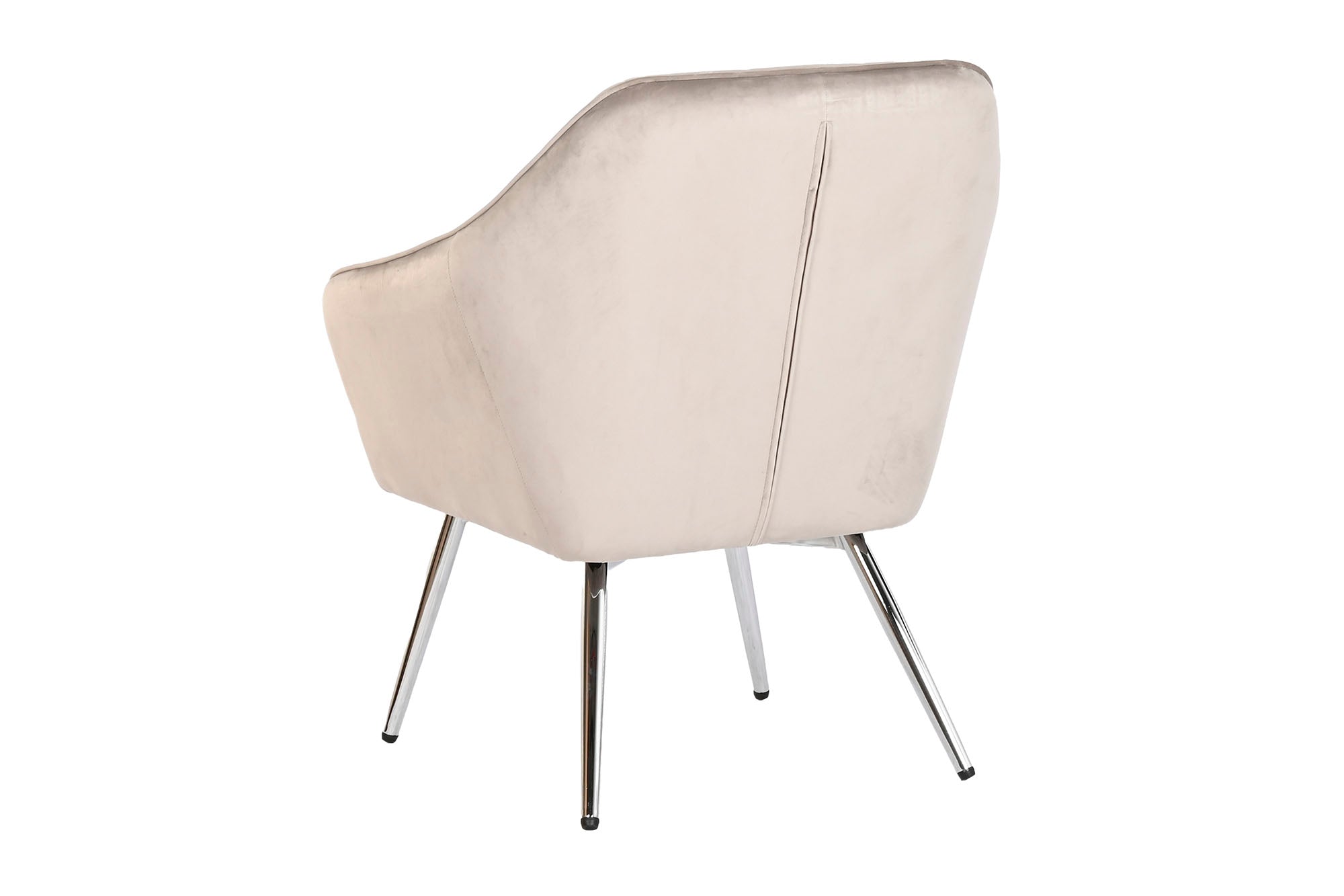 BUTACA POLIESTER METAL 74X67X90 VELVET GRIS - Imagen 3