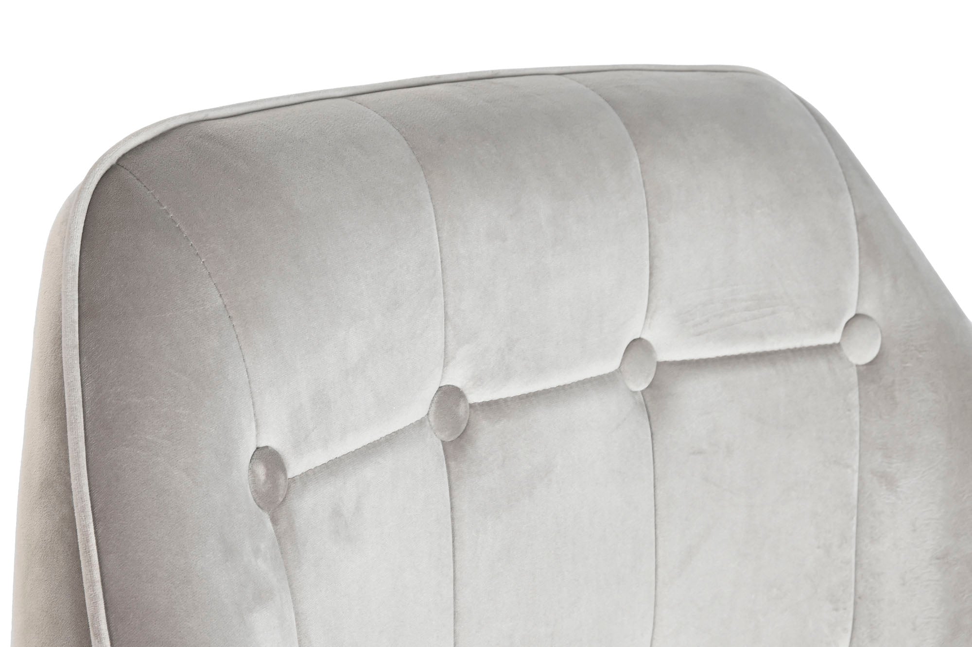 BUTACA POLIESTER METAL 74X67X90 VELVET GRIS - Imagen 5