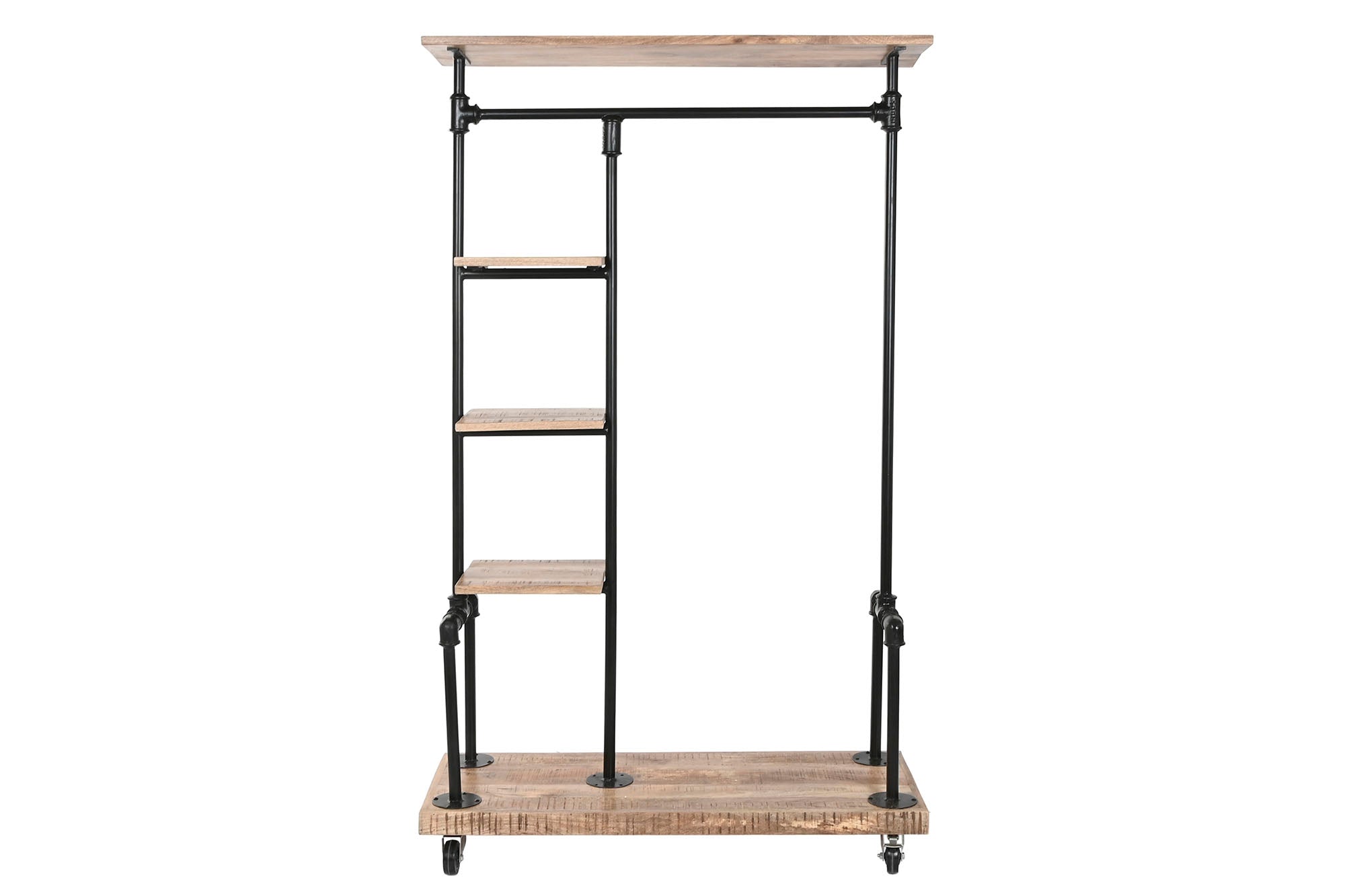 RECIBIDOR MANGO METAL 104X40X175 MARRON - Imagen 1