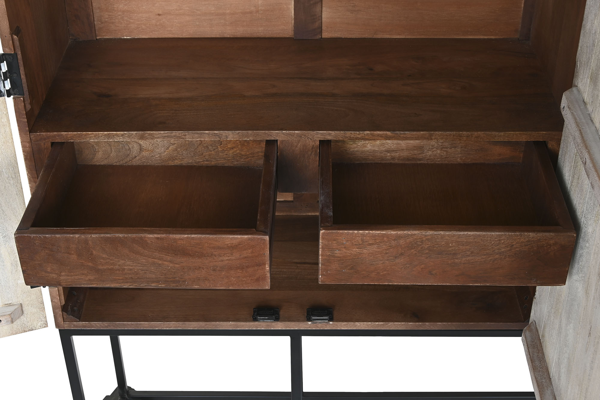 ARMARIO MANGO METAL 180X40X160 TALLADO BLANCO - Imagen 5