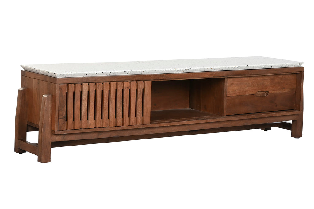 MUEBLE TV ACACIA TERRAZO 166X46X52 - Imagen 2