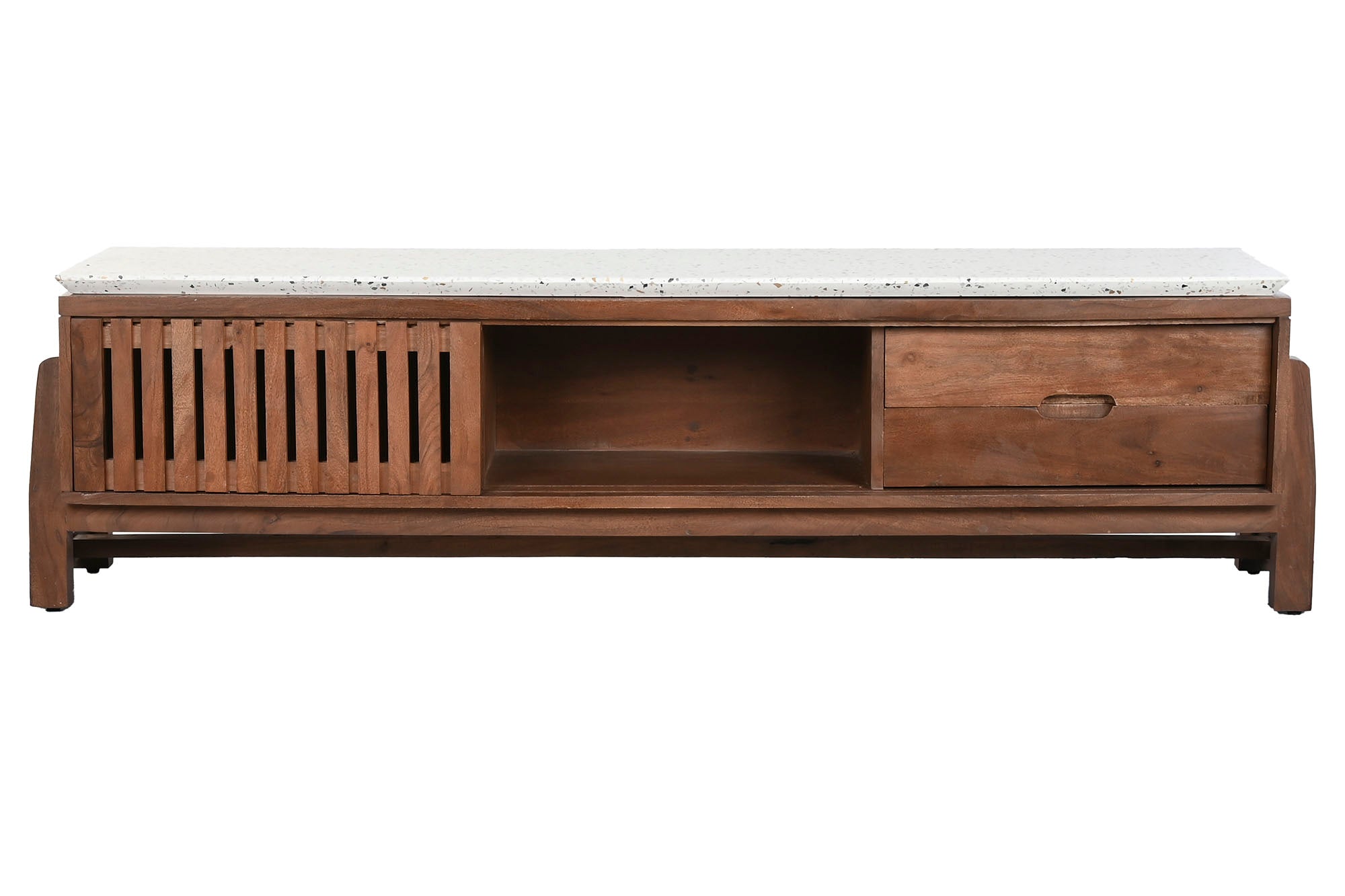 MUEBLE TV ACACIA TERRAZO 166X46X52 - Imagen 5