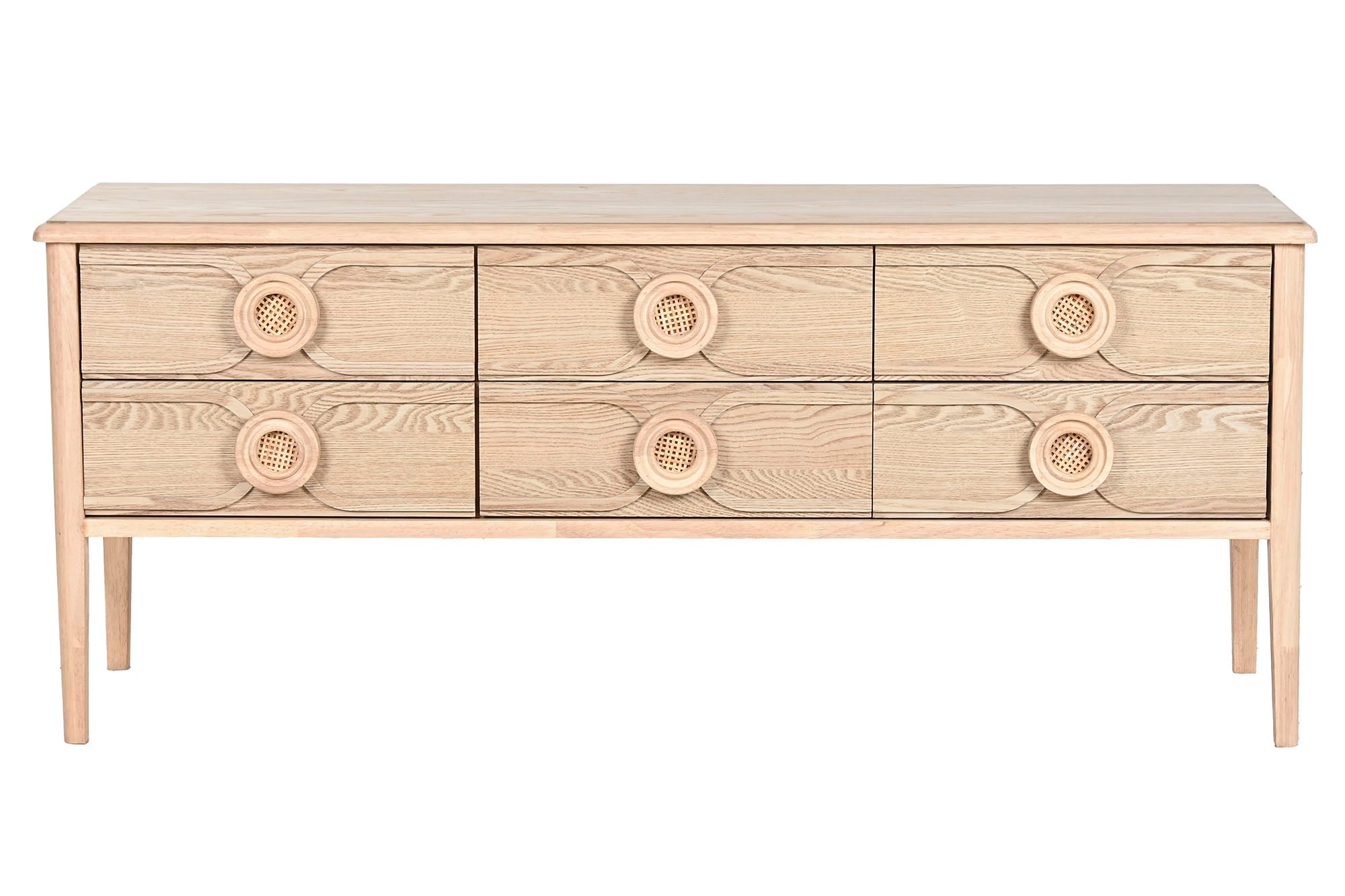 MUEBLE TV ABETO MDF 120X40X50 NATURAL - Imagen 2