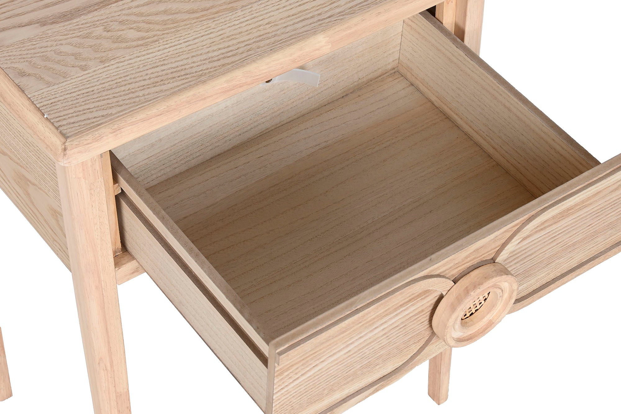 MESITA DE NOCHE ABETO MDF 48X35X65 NATURAL - Imagen 4