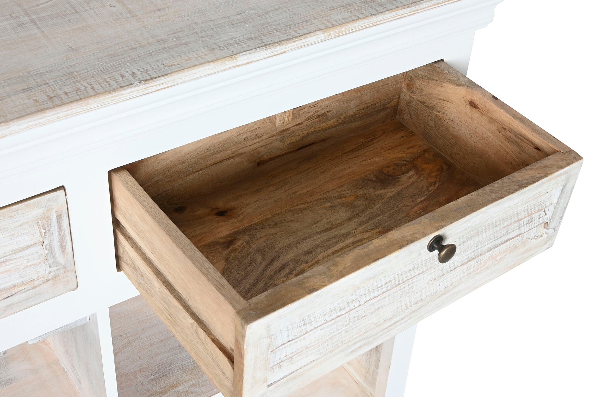 BOTELLERO MANGO 120X40X98 DESGASTADO BLANCO - Imagen 5