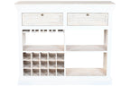 BOTELLERO MANGO 120X40X98 DESGASTADO BLANCO - Imagen 4