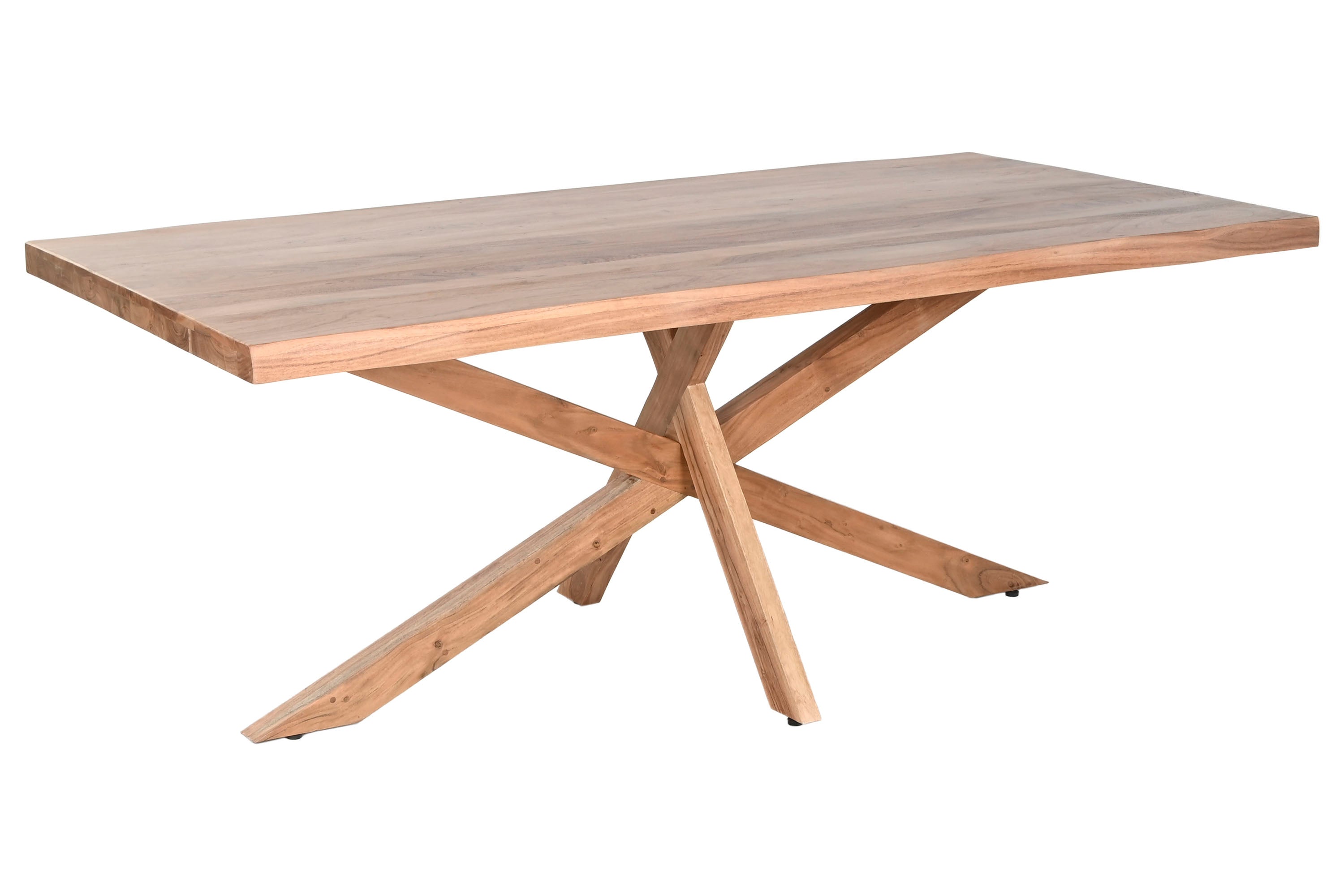 MESA COMEDOR ACACIA 200X100X78 NATURAL - Imagen 3