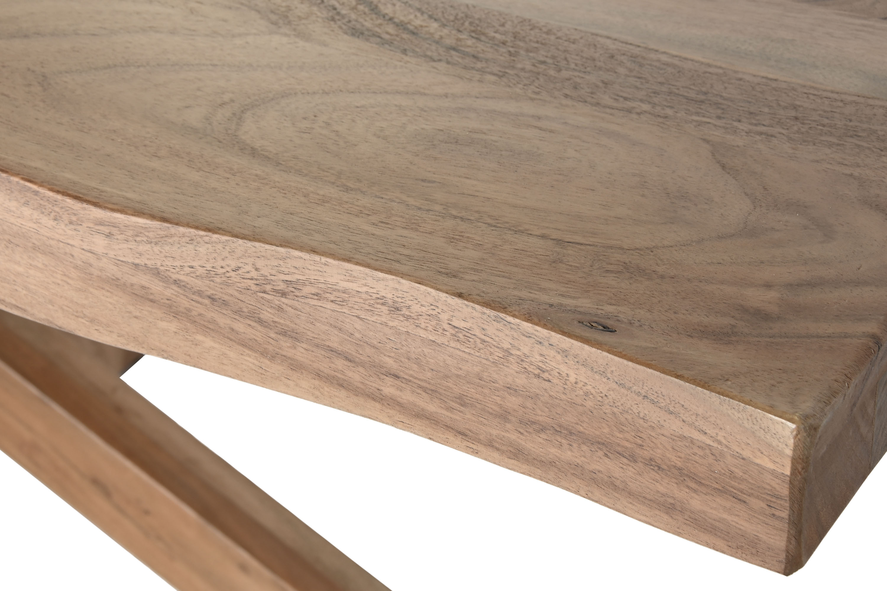 MESA COMEDOR ACACIA 200X100X78 NATURAL - Imagen 1