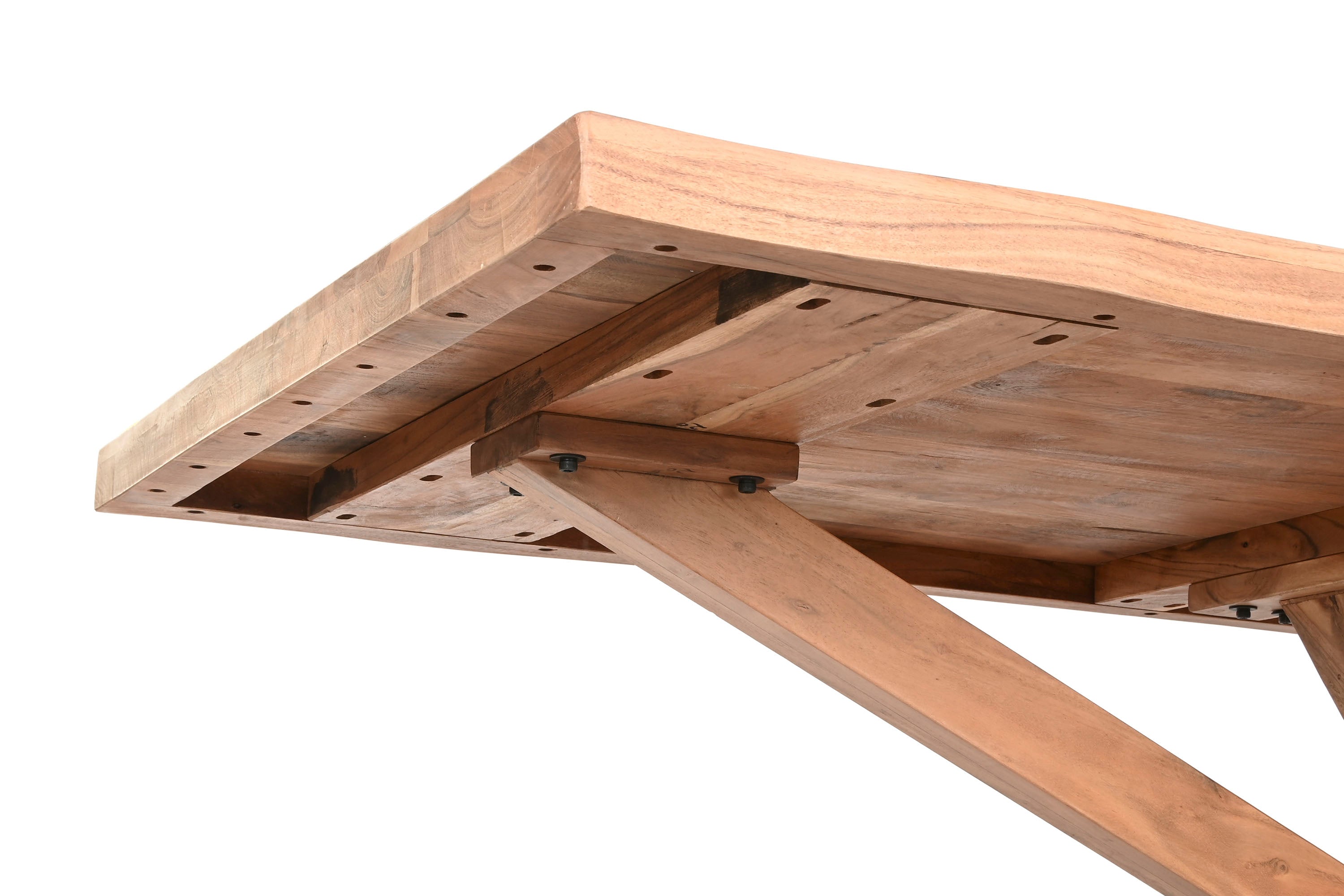 MESA COMEDOR ACACIA 200X100X78 NATURAL - Imagen 6