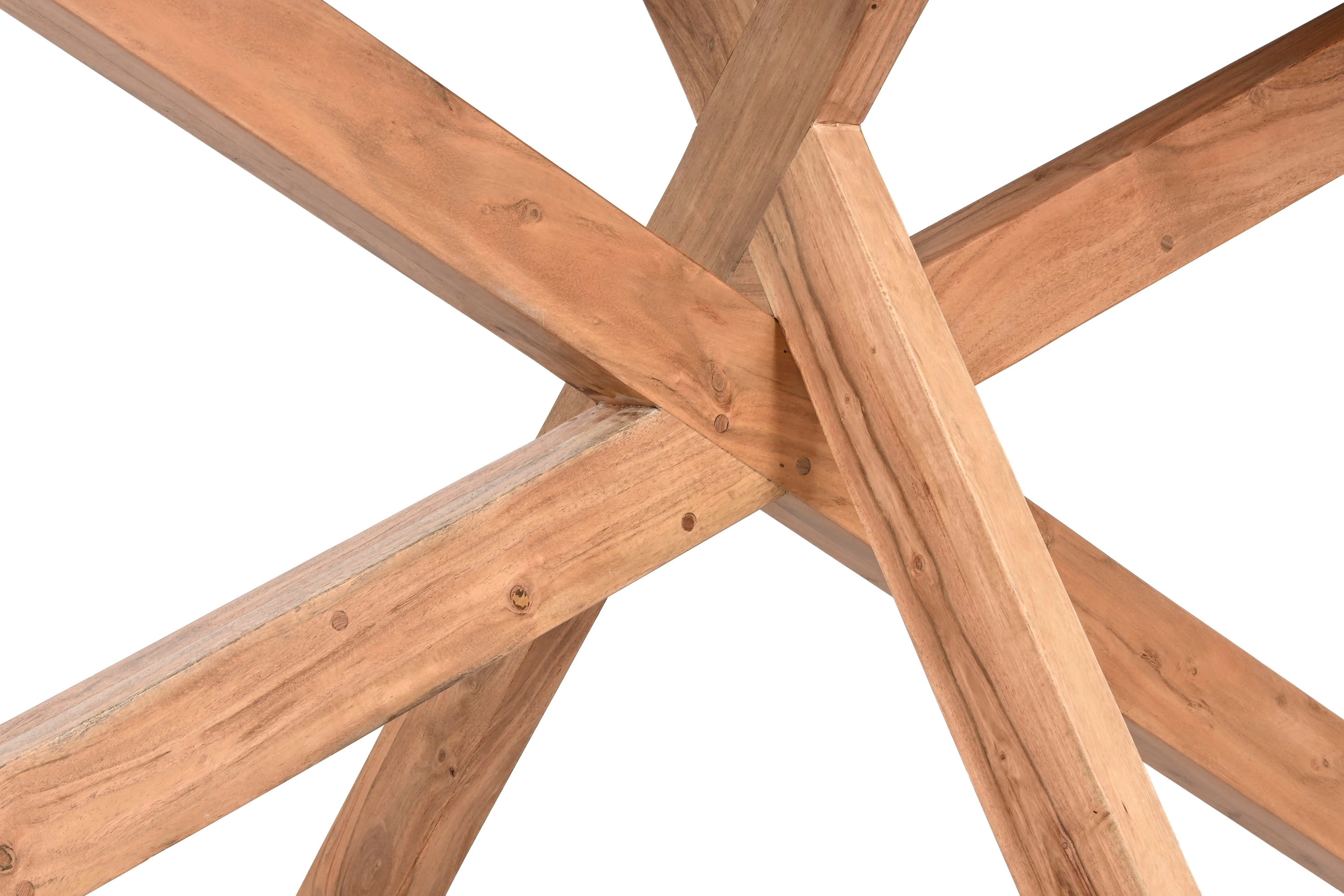 MESA COMEDOR ACACIA 200X100X78 NATURAL - Imagen 5