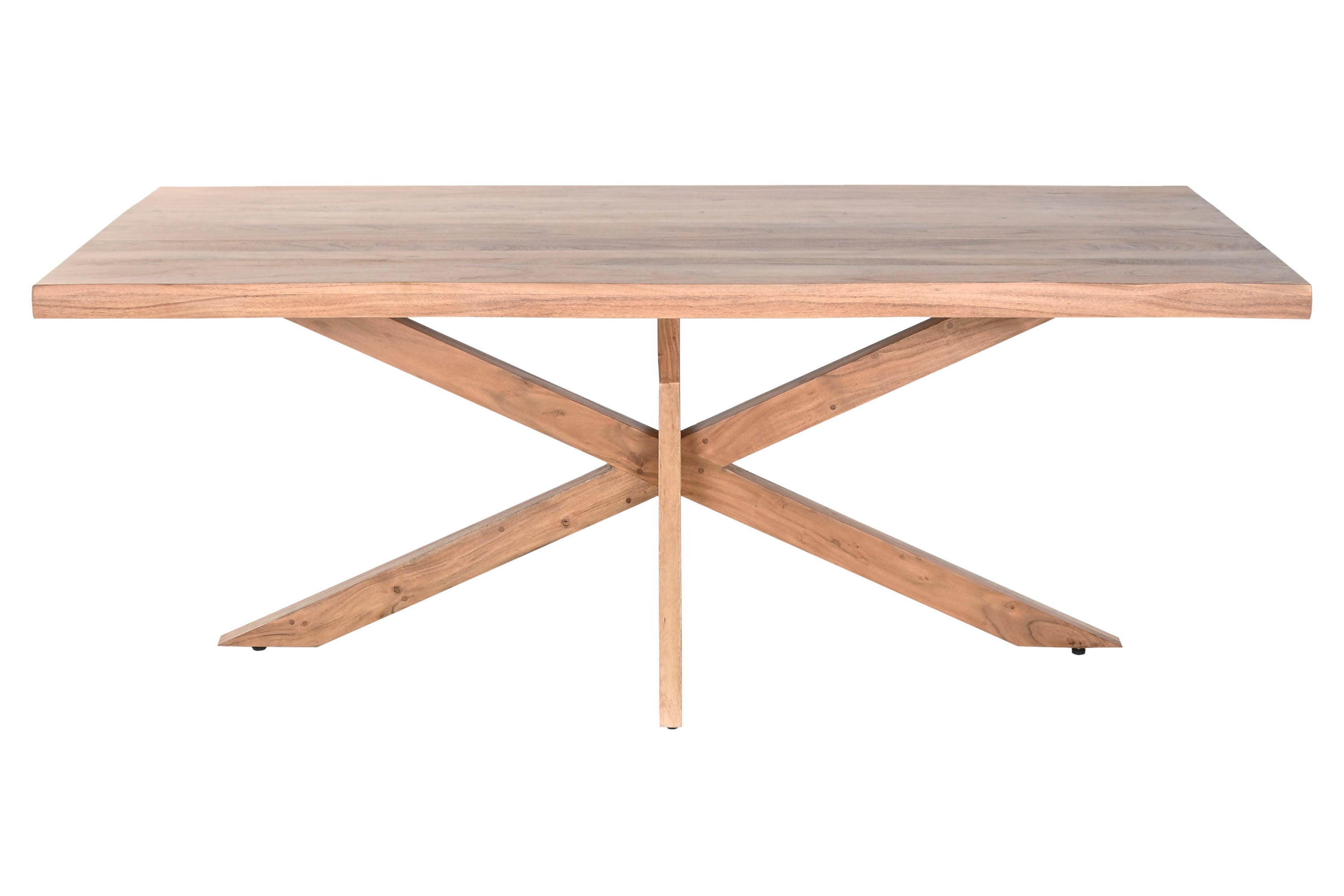 MESA COMEDOR ACACIA 200X100X78 NATURAL - Imagen 2