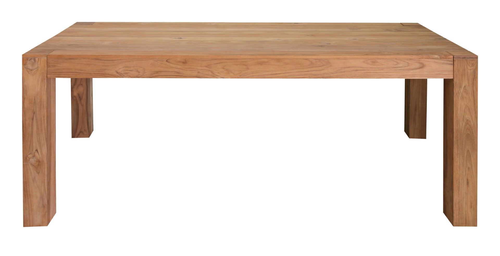 MESA COMEDOR TECA 200X100X76 MARRON - Imagen 1