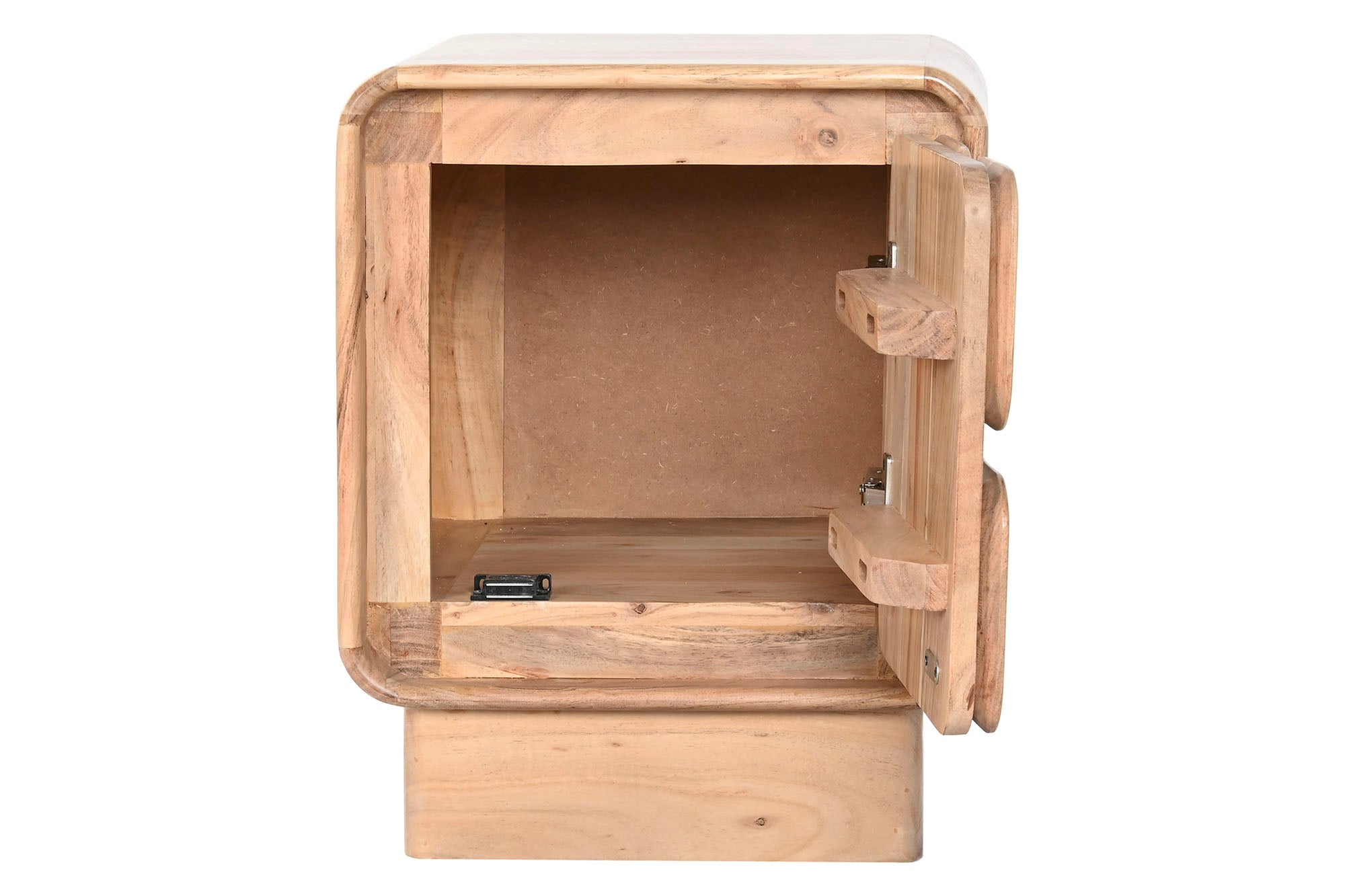 MESITA DE NOCHE ACACIA MDF 40X40X50 17,70 NATURAL - Imagen 2