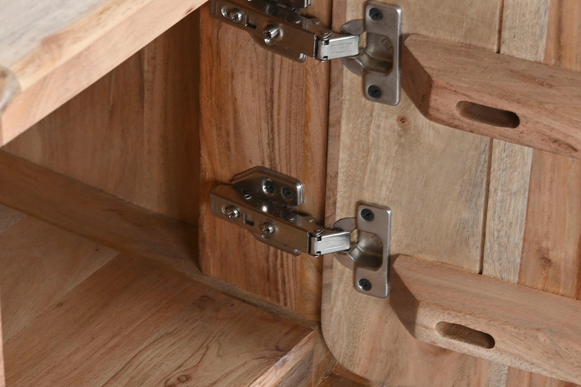 MESITA DE NOCHE ACACIA MDF 40X40X50 17,70 NATURAL - Imagen 6