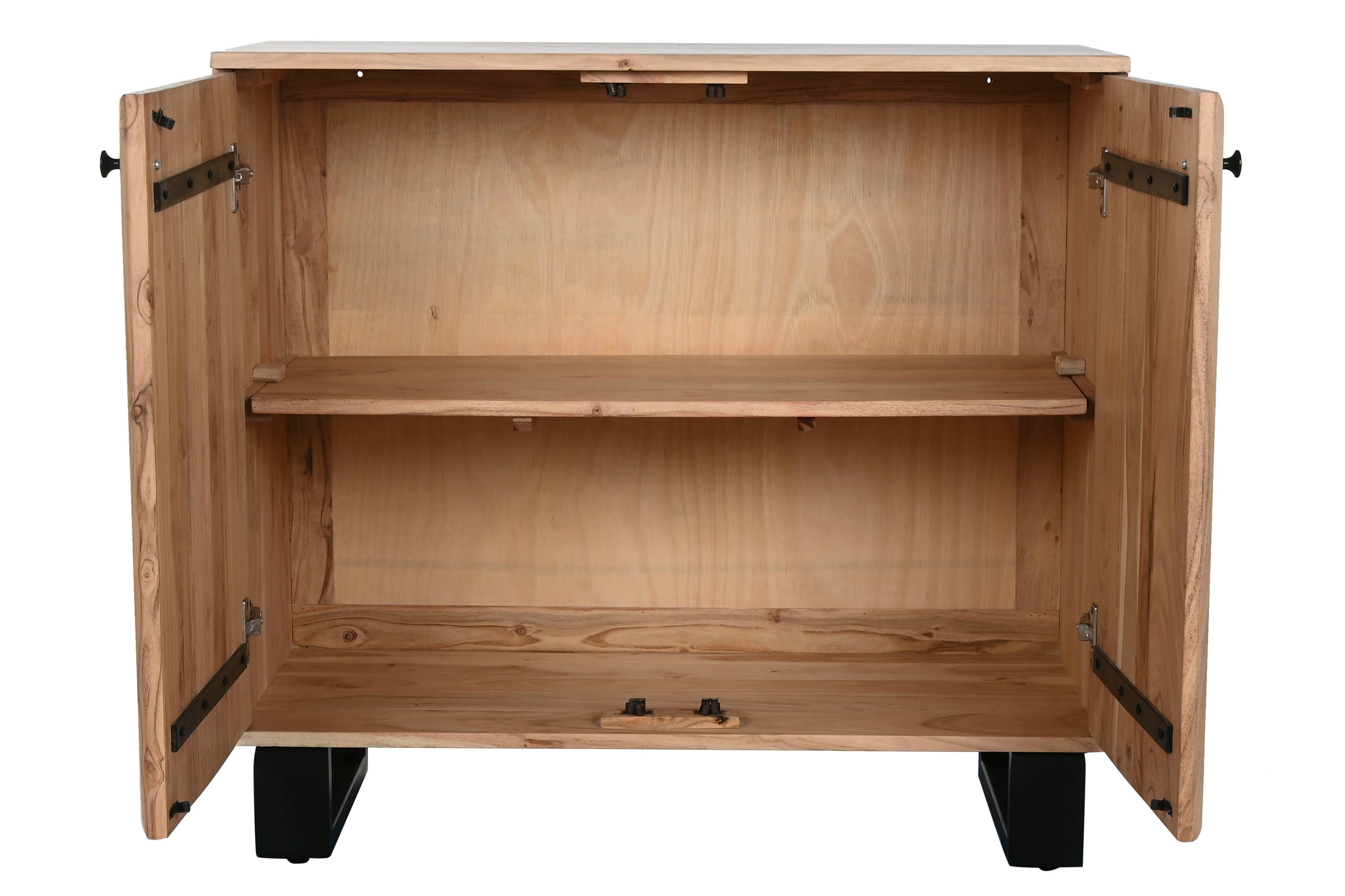 APARADOR ACACIA METAL 88X40X80 39,90 - Imagen 5