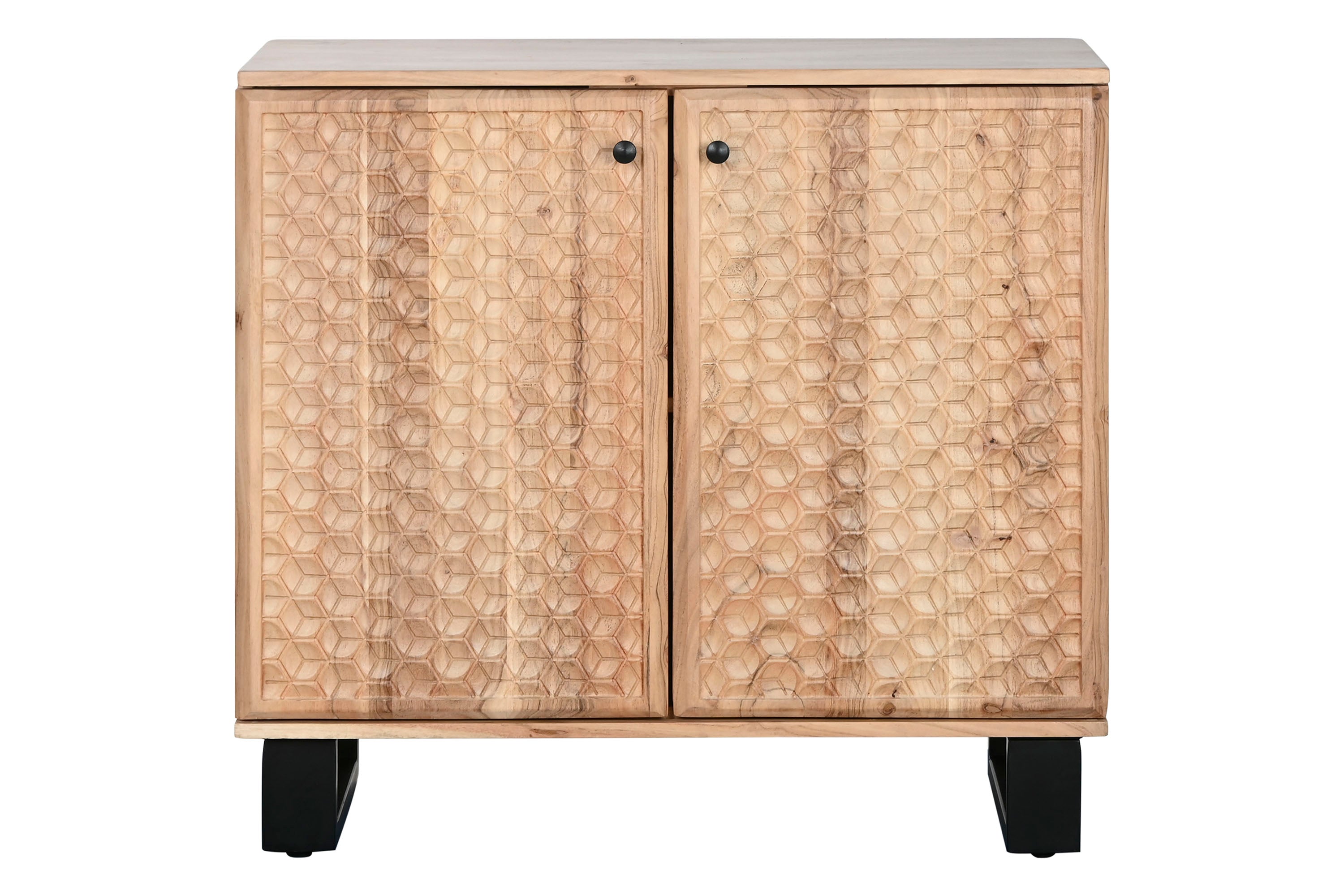 APARADOR ACACIA METAL 88X40X80 39,90 - Imagen 3