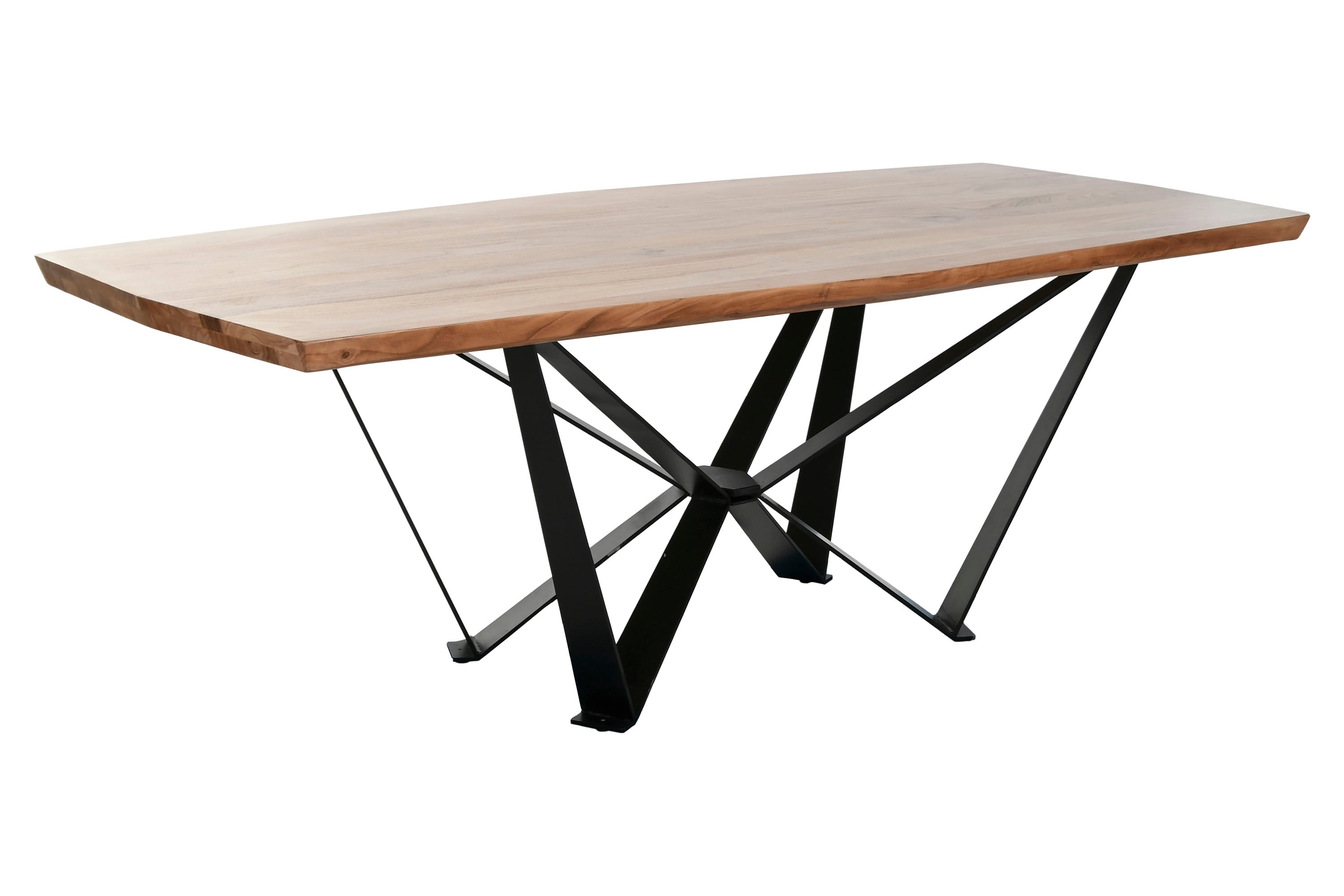 MESA COMEDOR ACACIA METAL 220X100X76 91,00 - Imagen 2