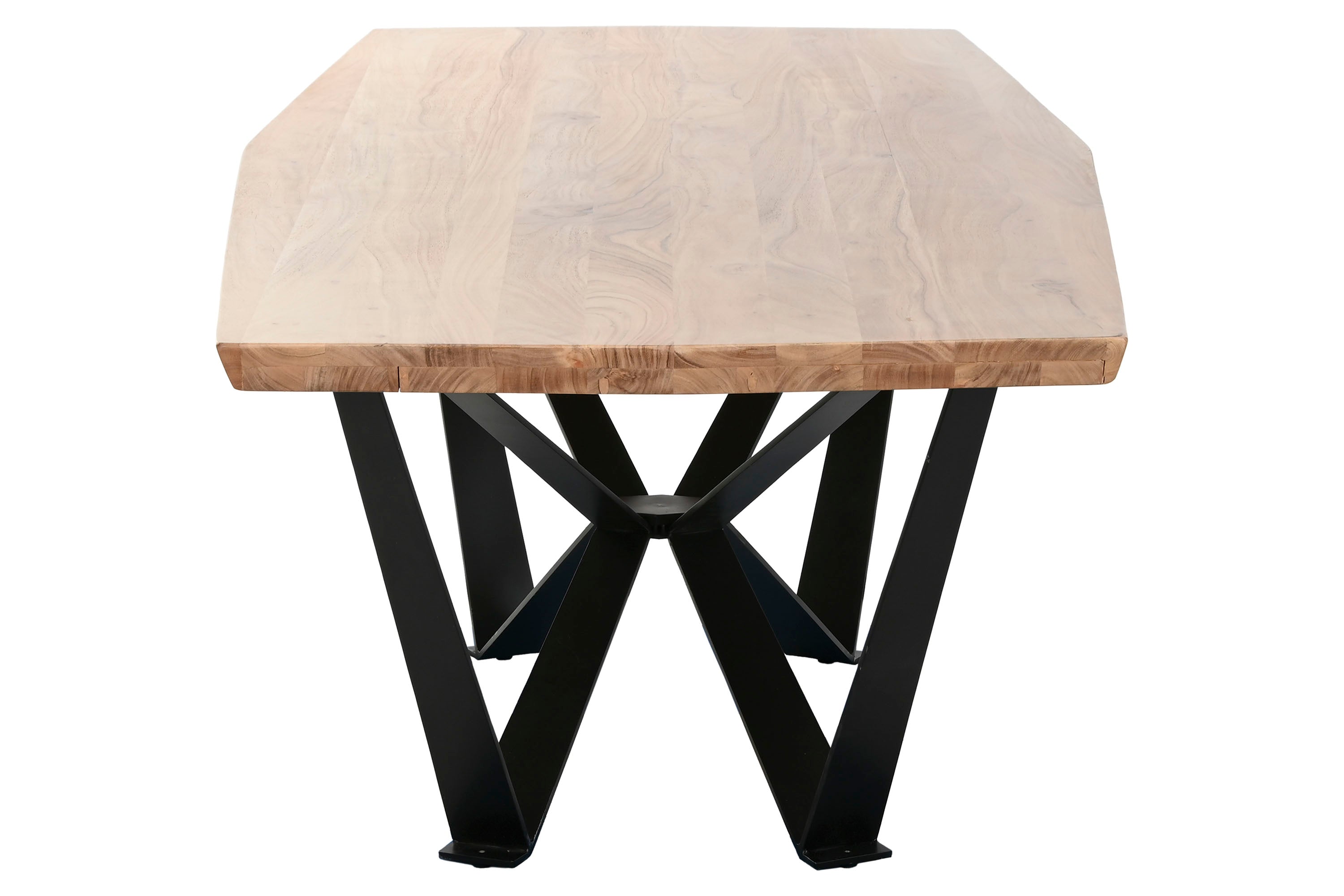 MESA COMEDOR ACACIA METAL 220X100X76 91,00 - Imagen 3