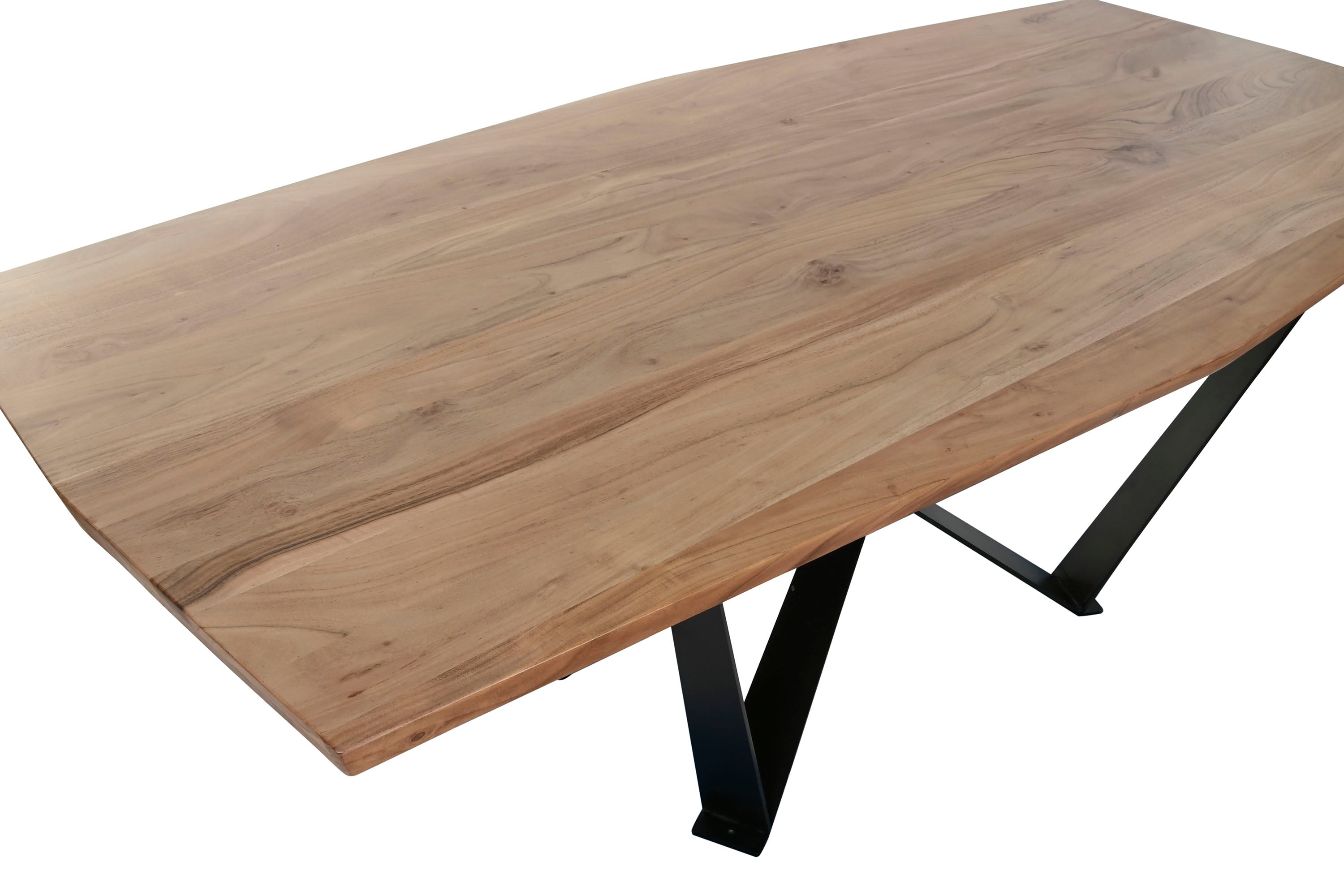 MESA COMEDOR ACACIA METAL 220X100X76 91,00 - Imagen 1