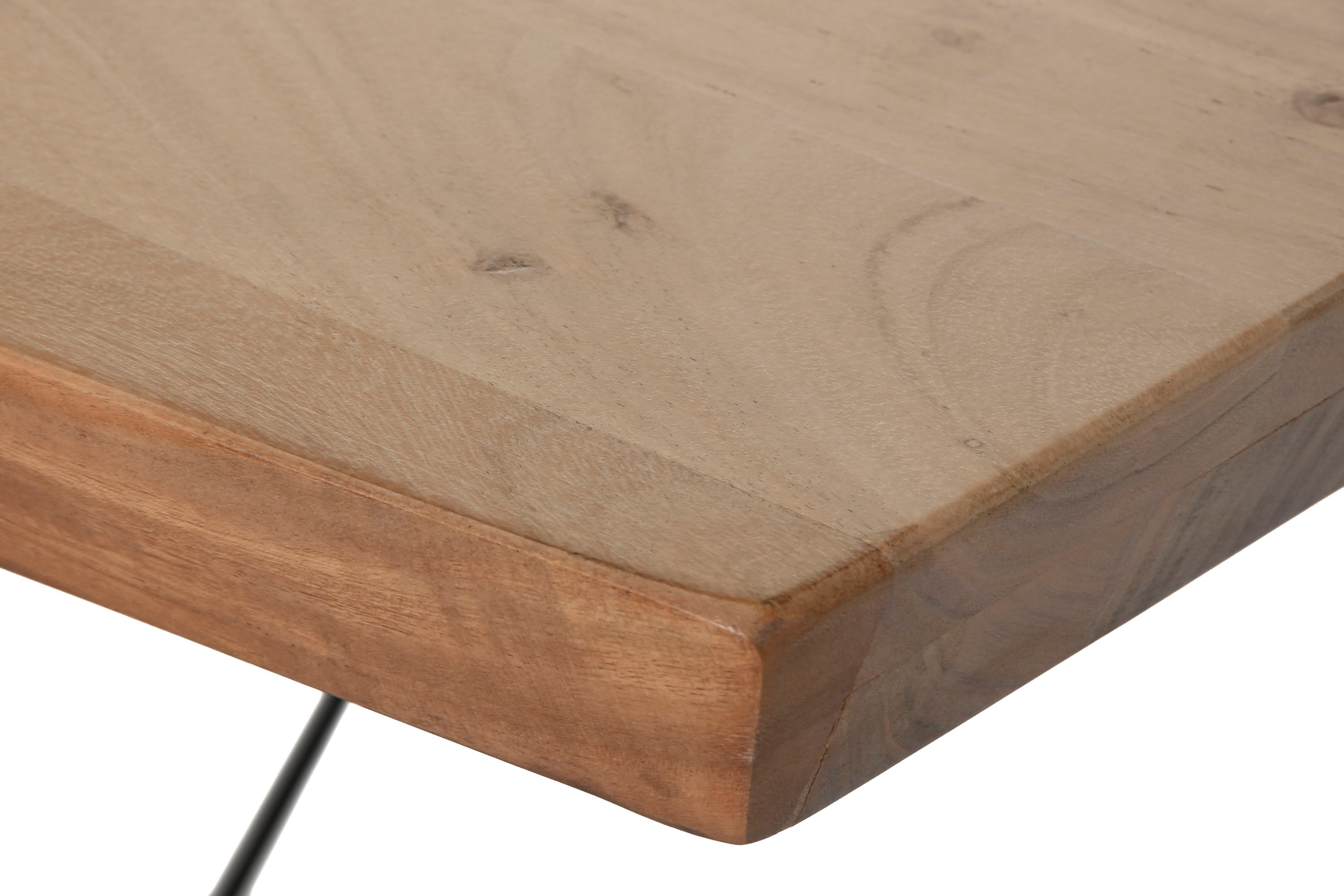 MESA COMEDOR ACACIA METAL 220X100X76 91,00 - Imagen 4