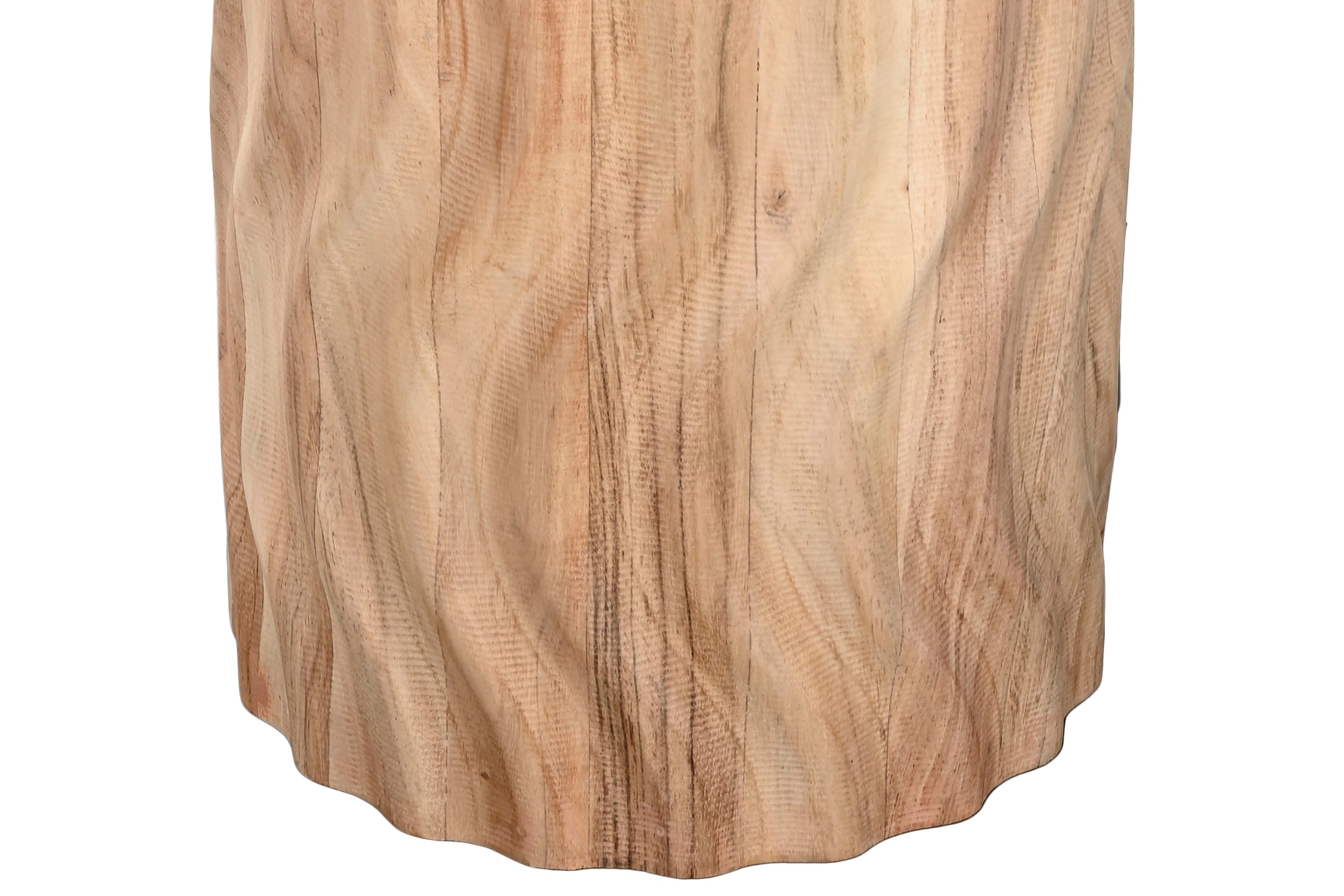 MESA REDONDA COMEDOR ACACIA METAL 130X130X76 - Imagen 3