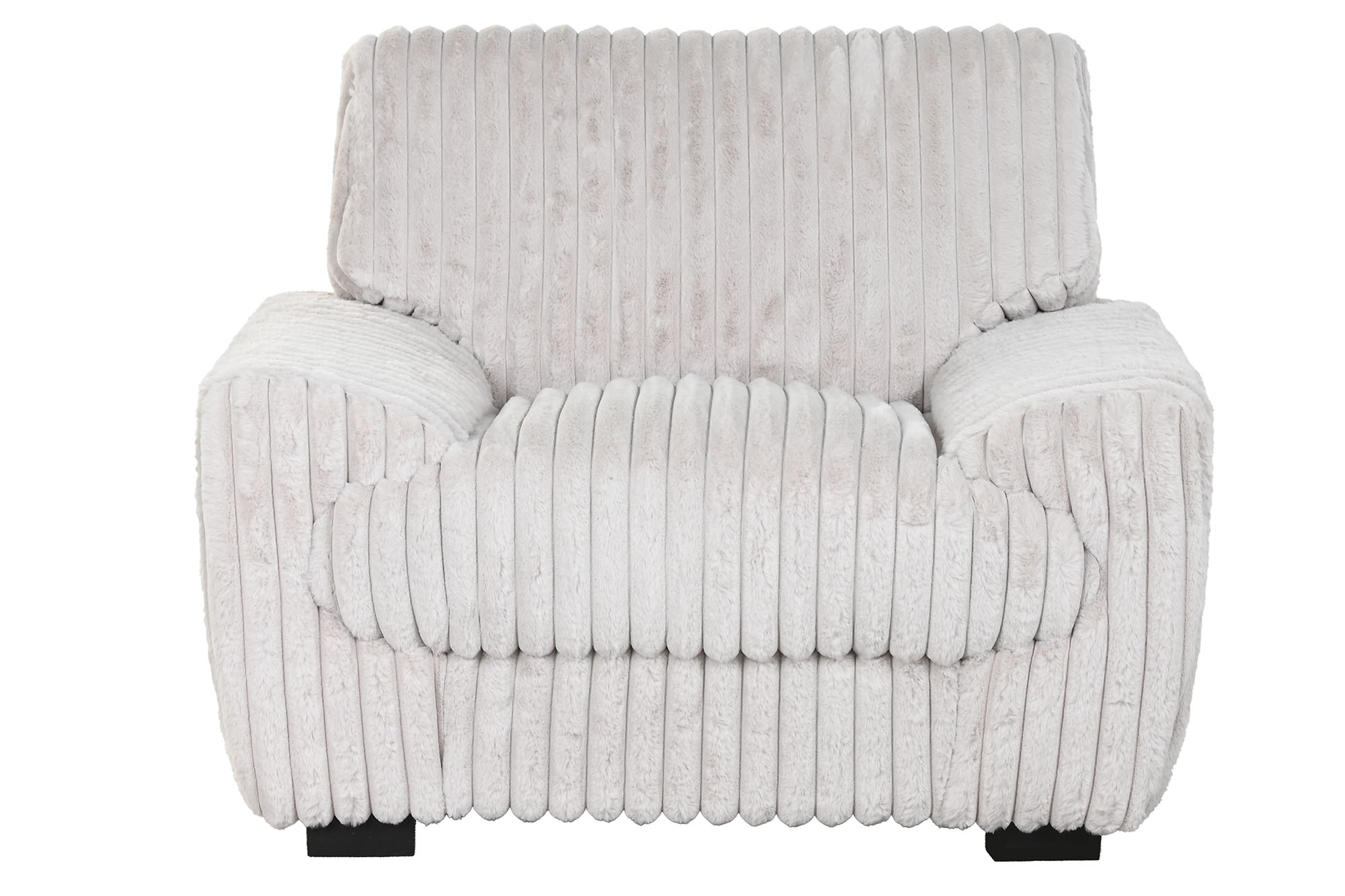 SILLON POLIESTER 98X84X79 PELO BEIGE - Imagen 3