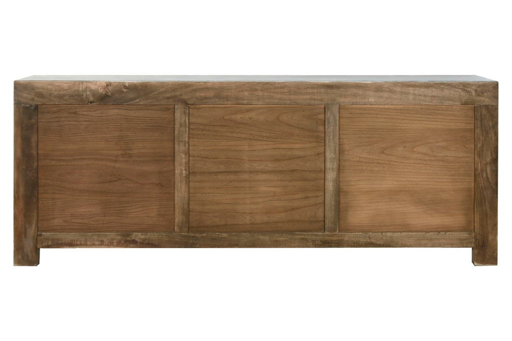 APARADOR OLMO MACIZO 220X45X85 6 PUE 6 CAJ - Imagen 2